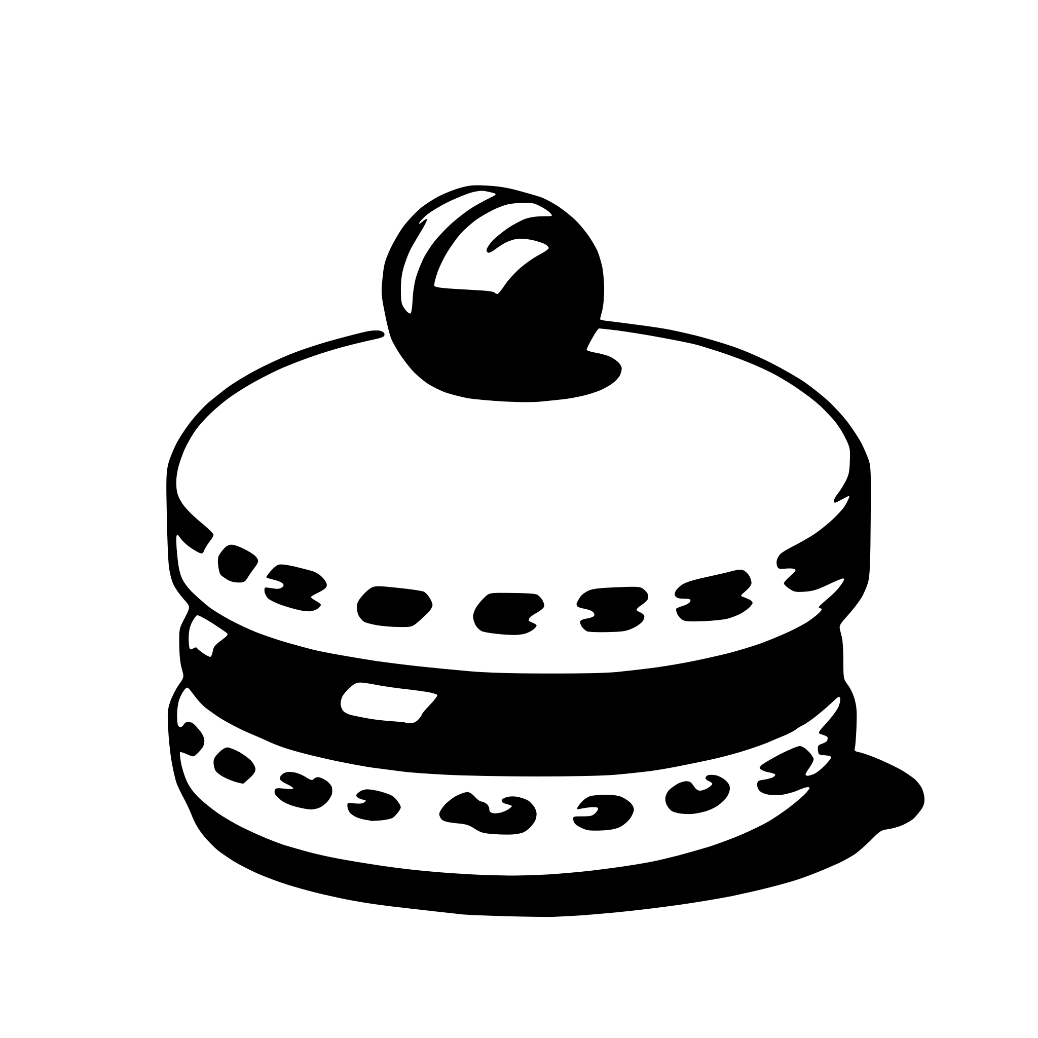 AI-generated SVG of a macaroon