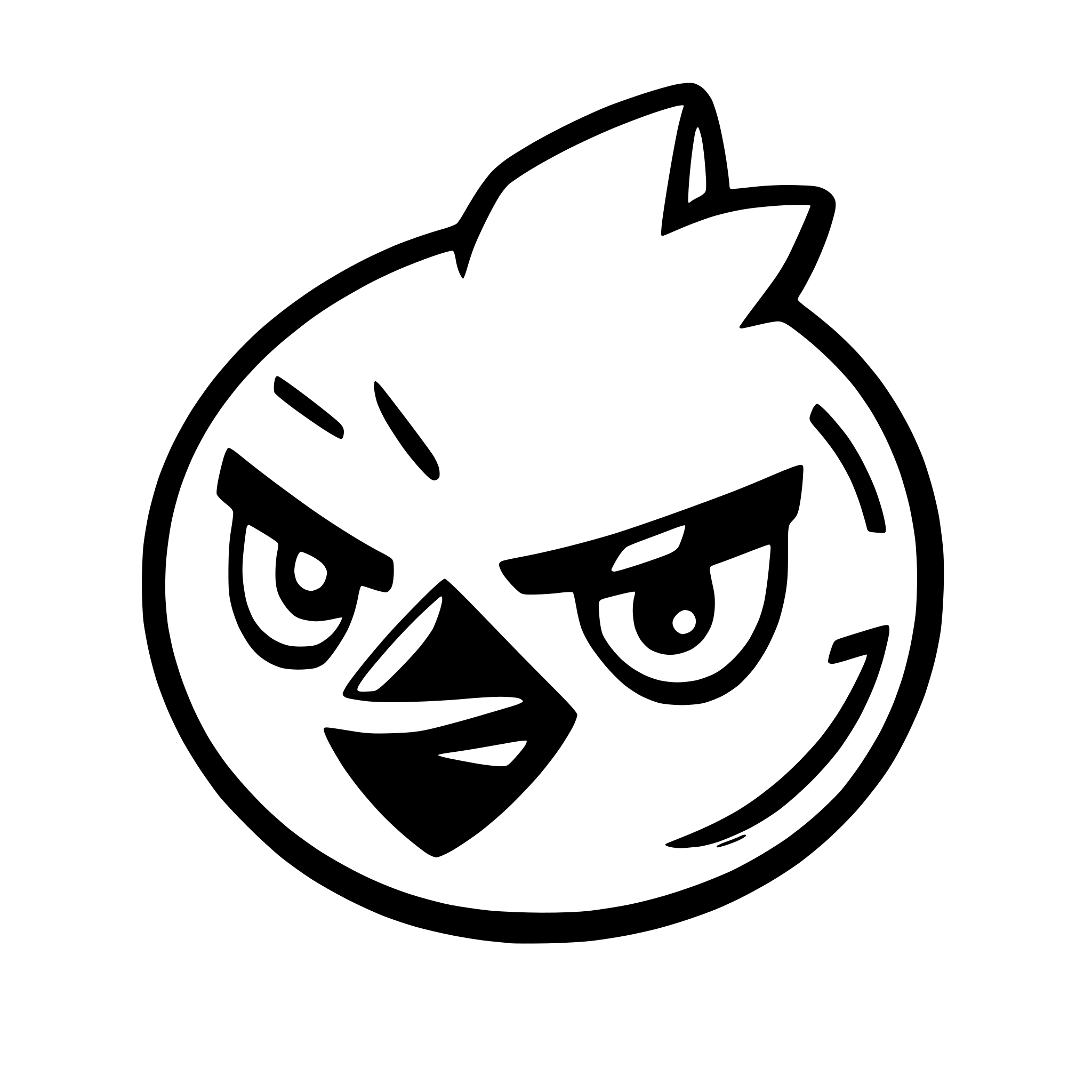 AI-generated SVG of 'icon angry birds'