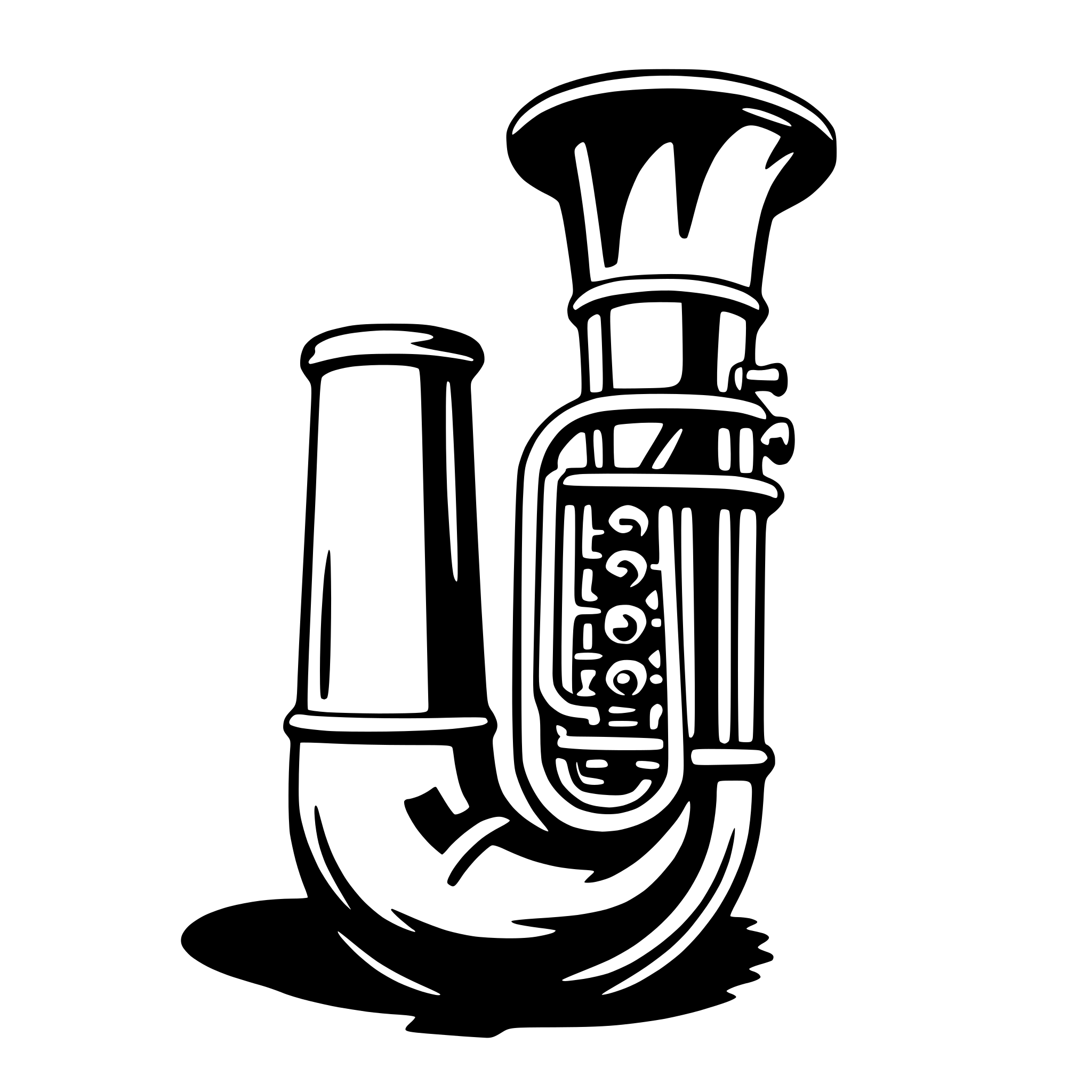 AI-generated SVG of 'tuba'