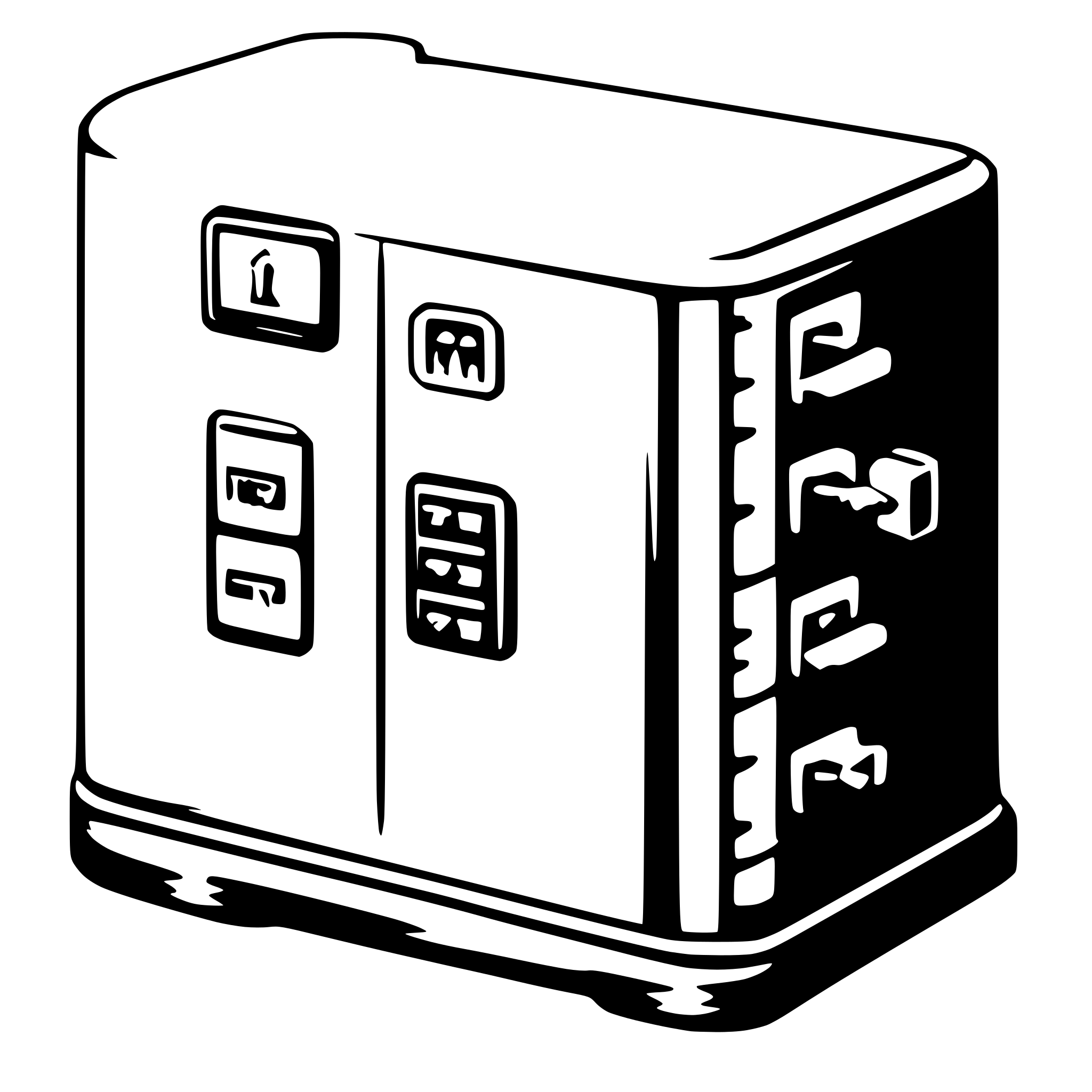 AI-generated SVG of 'a database migrating'