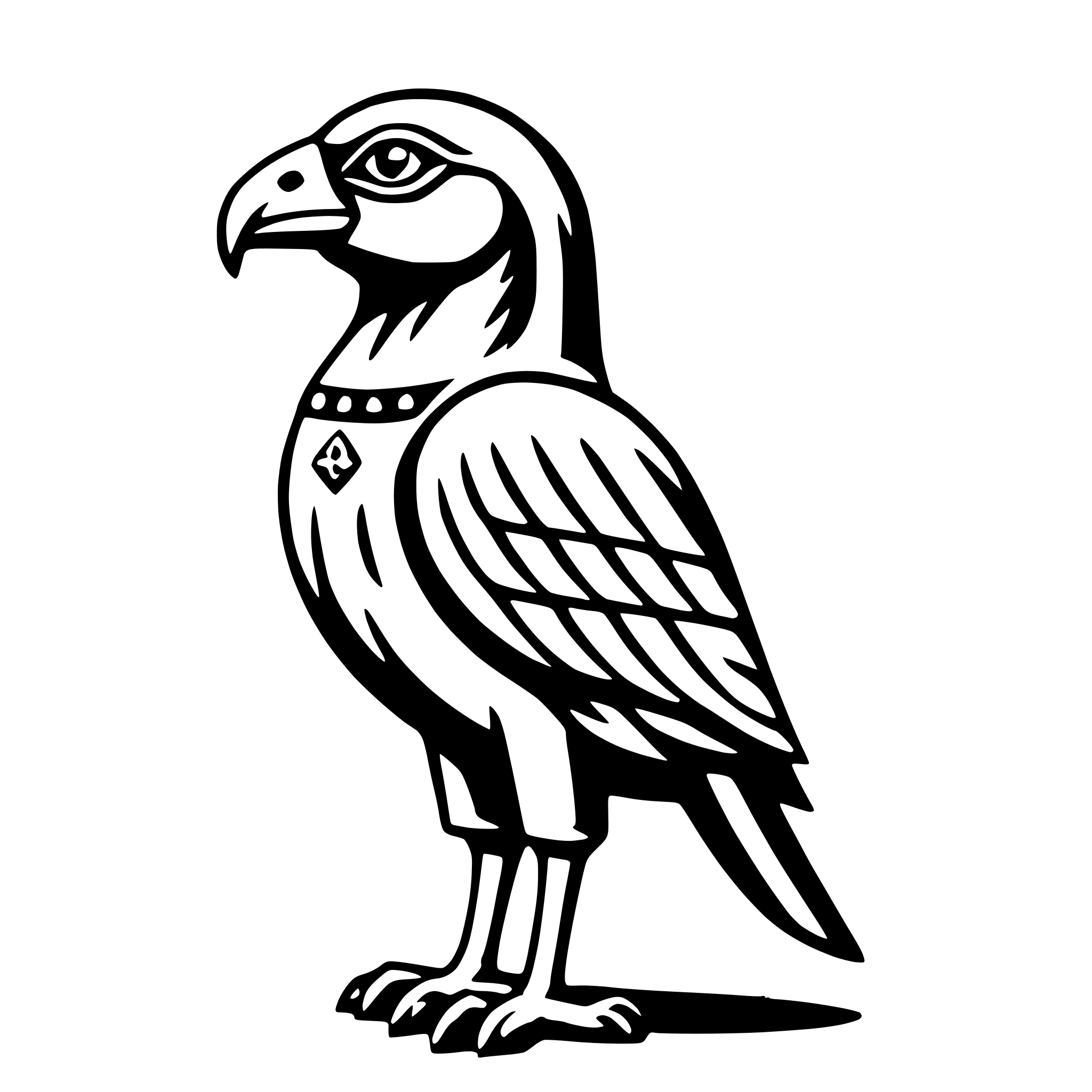 AI-generated SVG of a horus