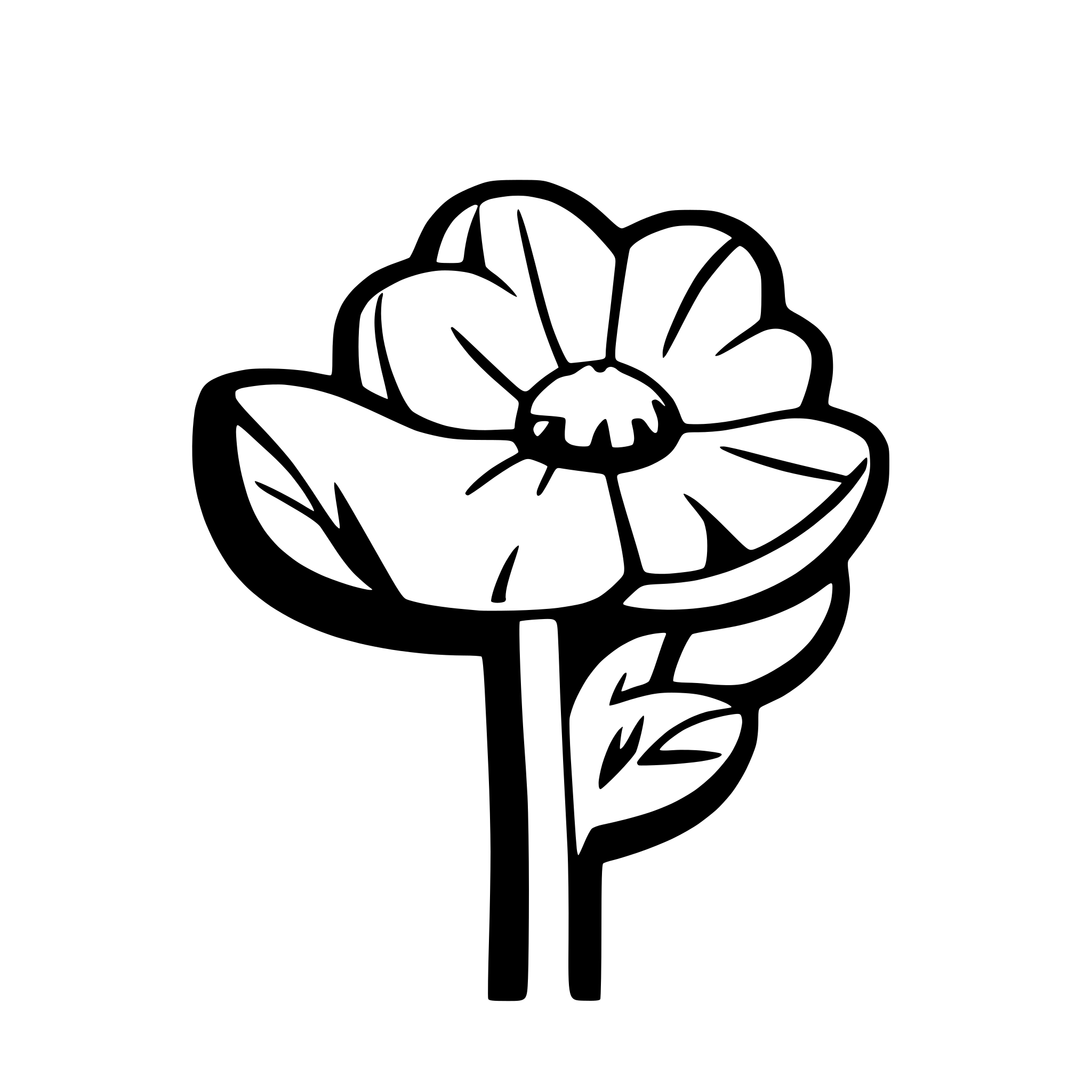 AI-generated SVG of a daisy