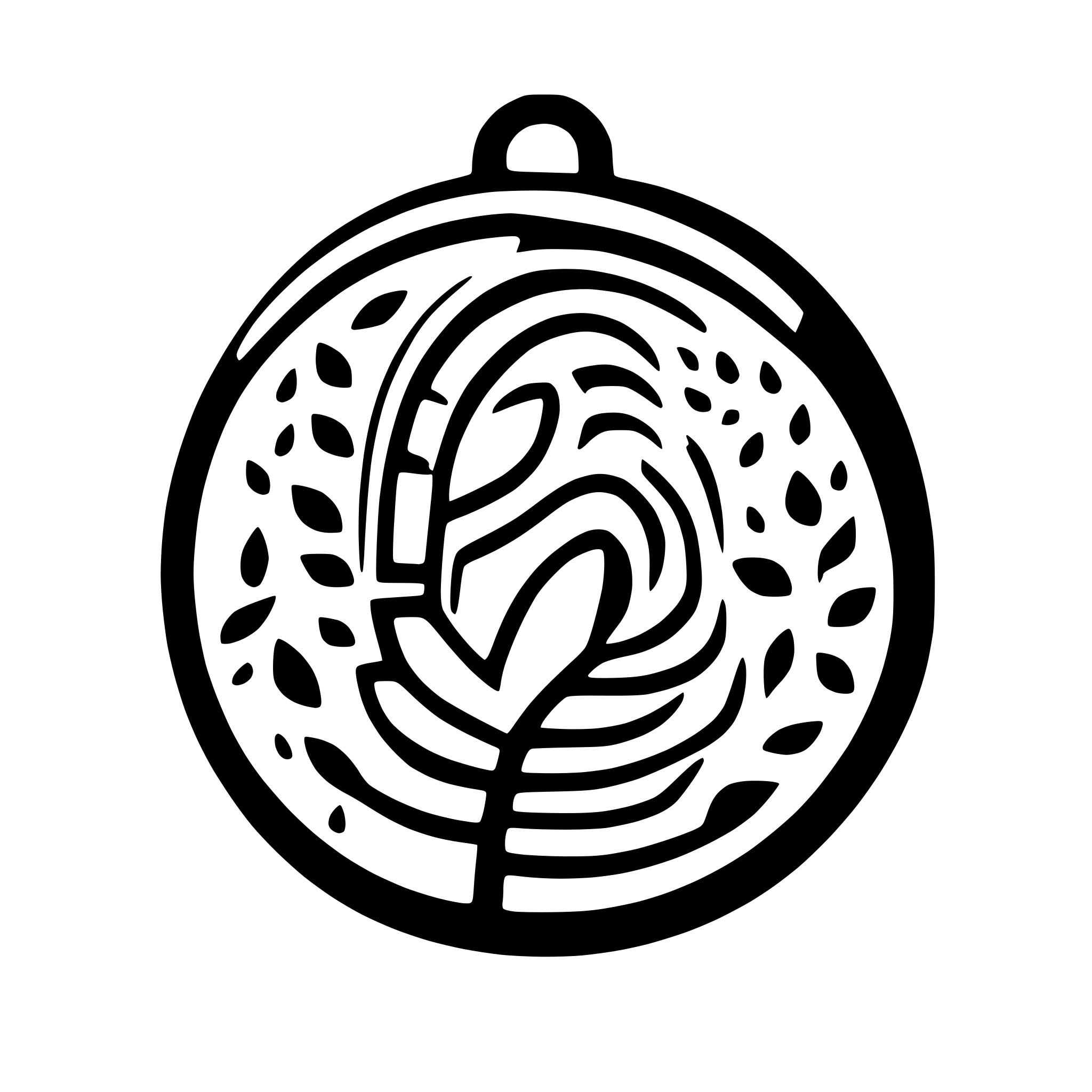 AI-generated SVG of a lock with finger print icon