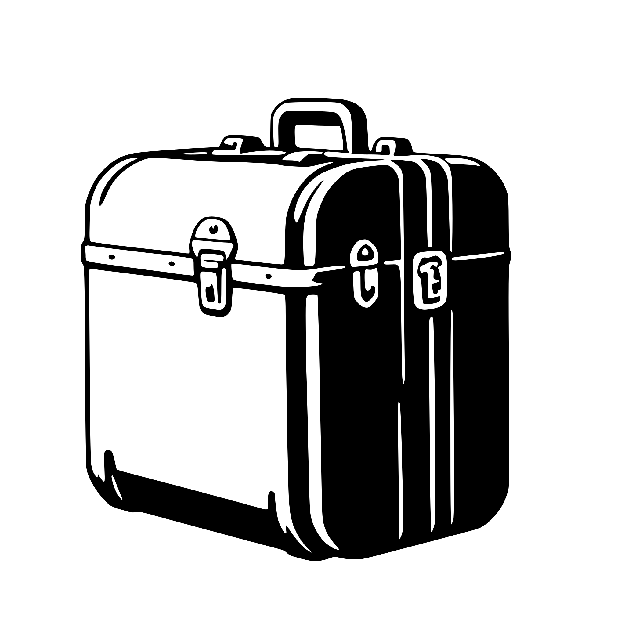 AI-generated SVG of a suitcase