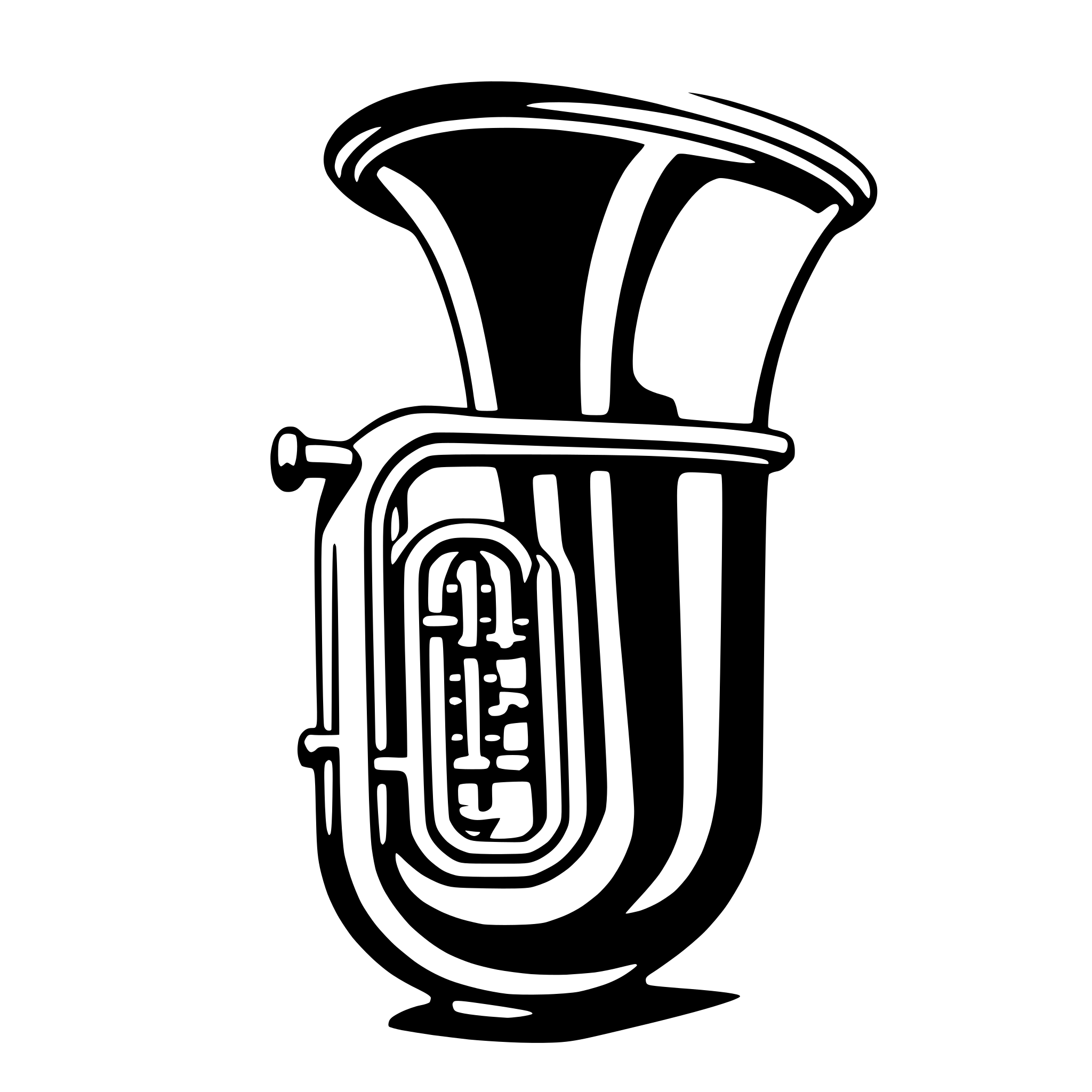AI-generated SVG of 'tuba'