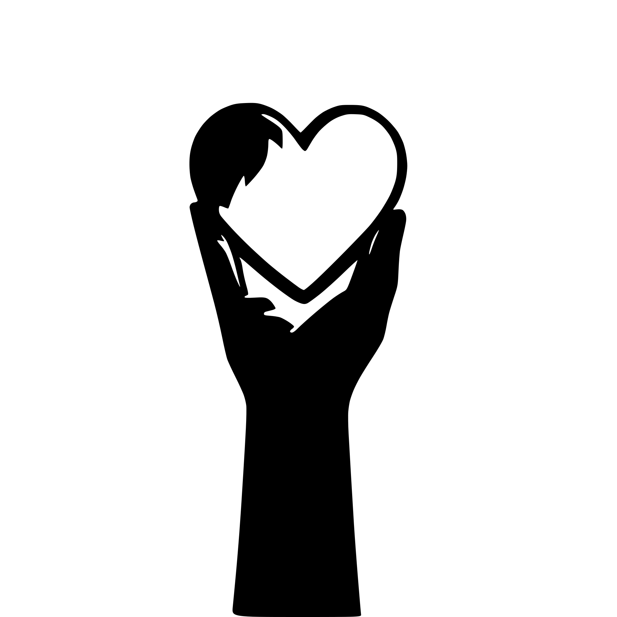 AI-generated SVG of 'two hands holding a heart'