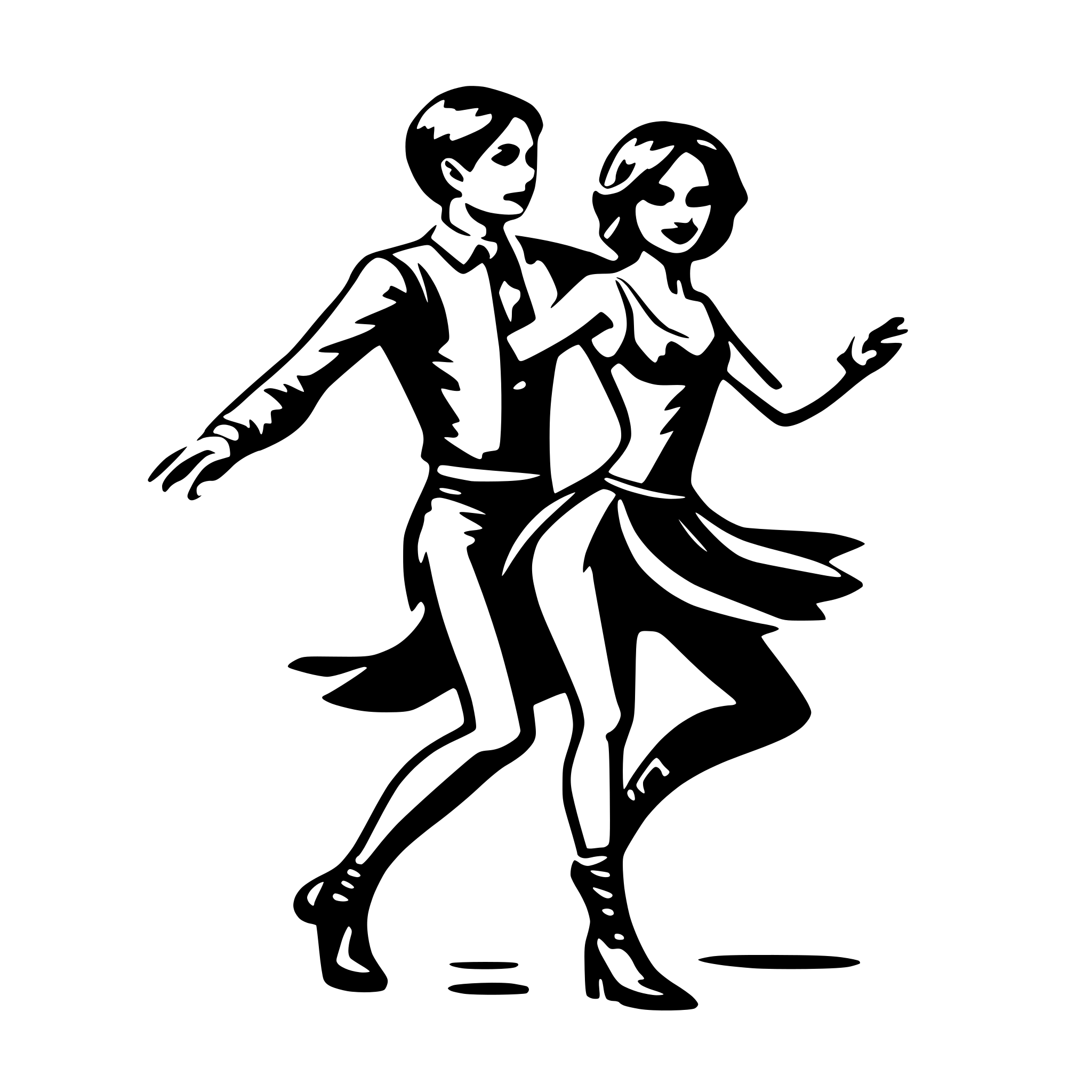 AI-generated SVG of 'dance'