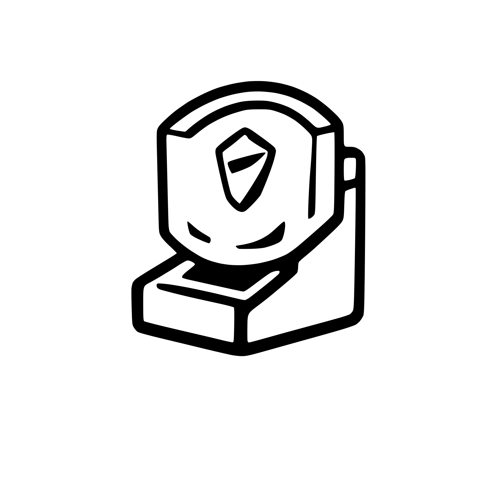 AI-generated SVG of a blockchain based voting system