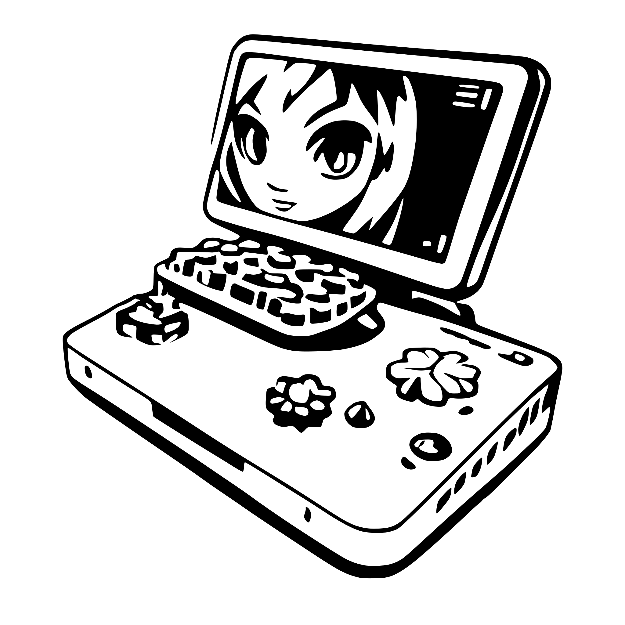 AI-generated SVG of a raspberry pi 4 being setup