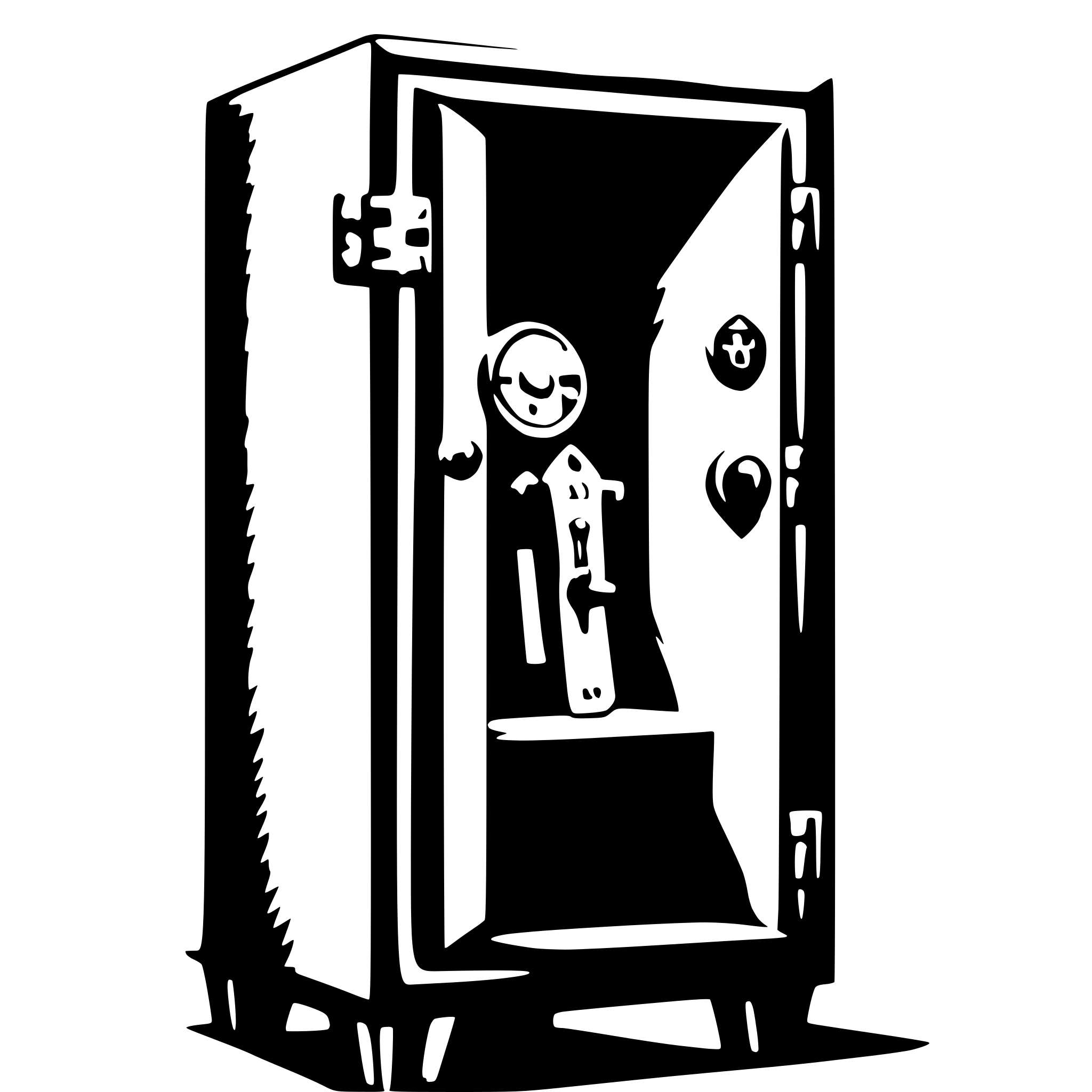 AI-generated SVG of a An artwork getting locked away in a safe
