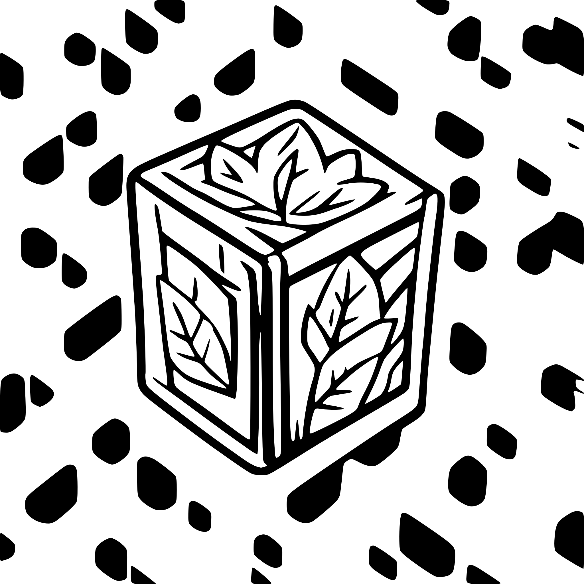 AI-generated SVG of 'trading card deck box'