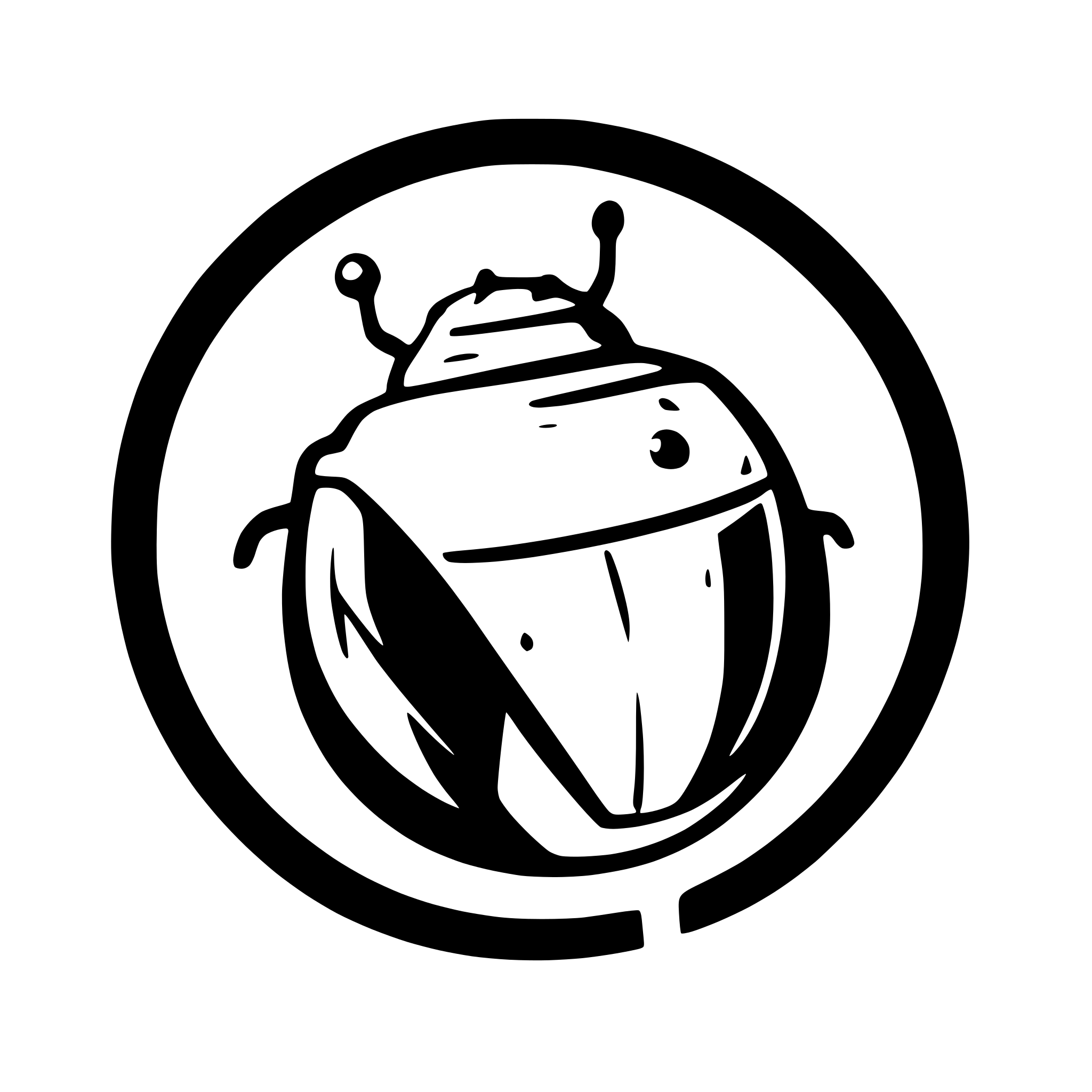 AI-generated SVG of a a bug inside a cancel logo