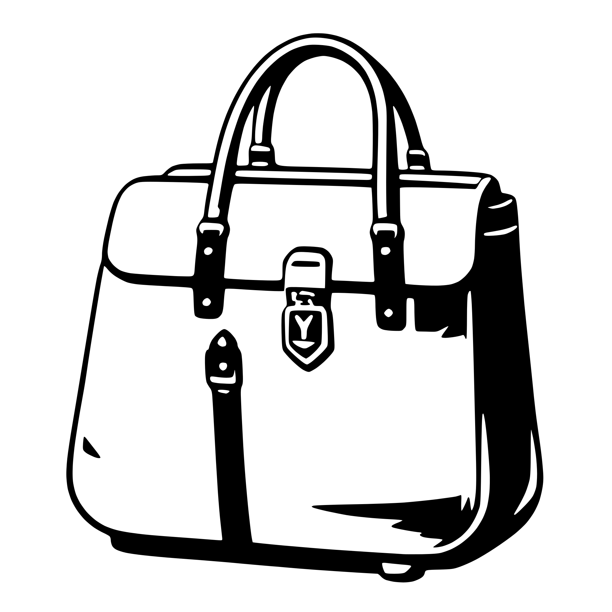AI-generated SVG of 'handbag'