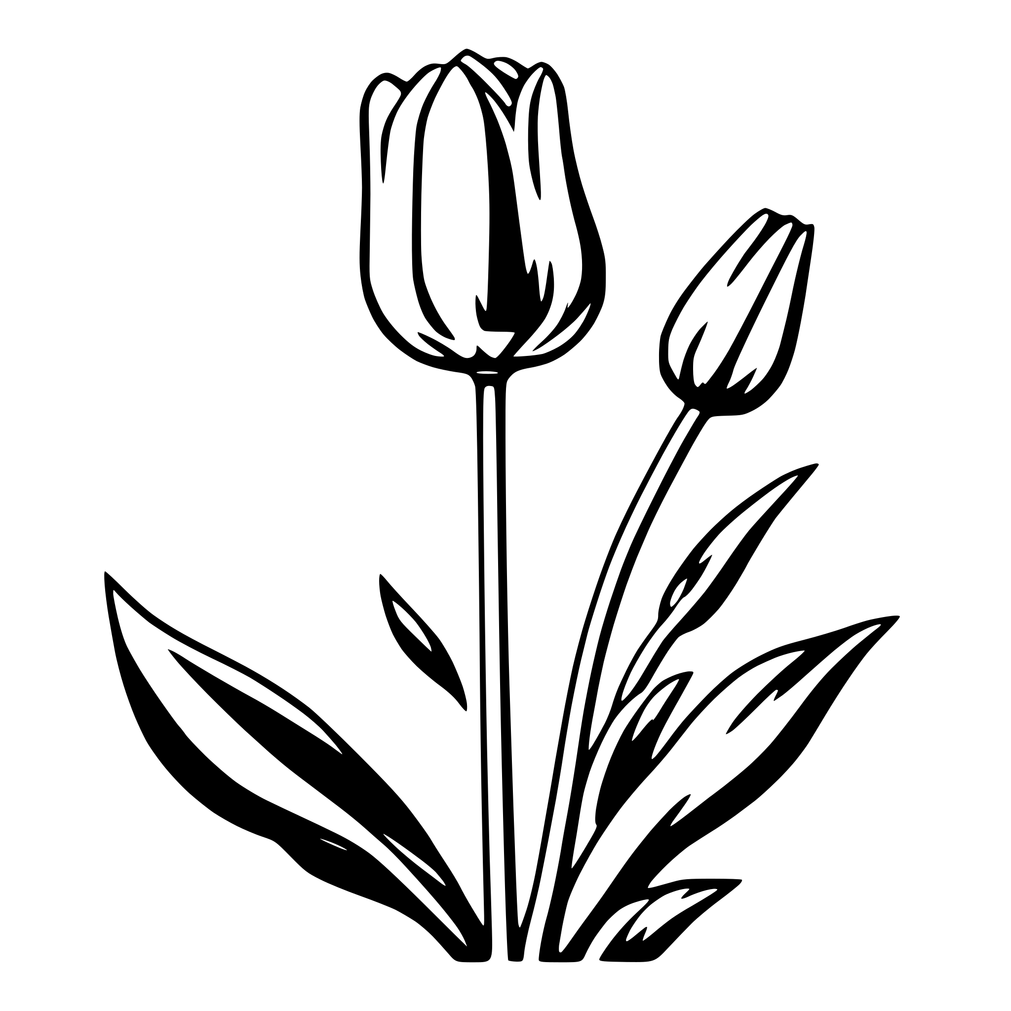 AI-generated SVG of 'tulip'