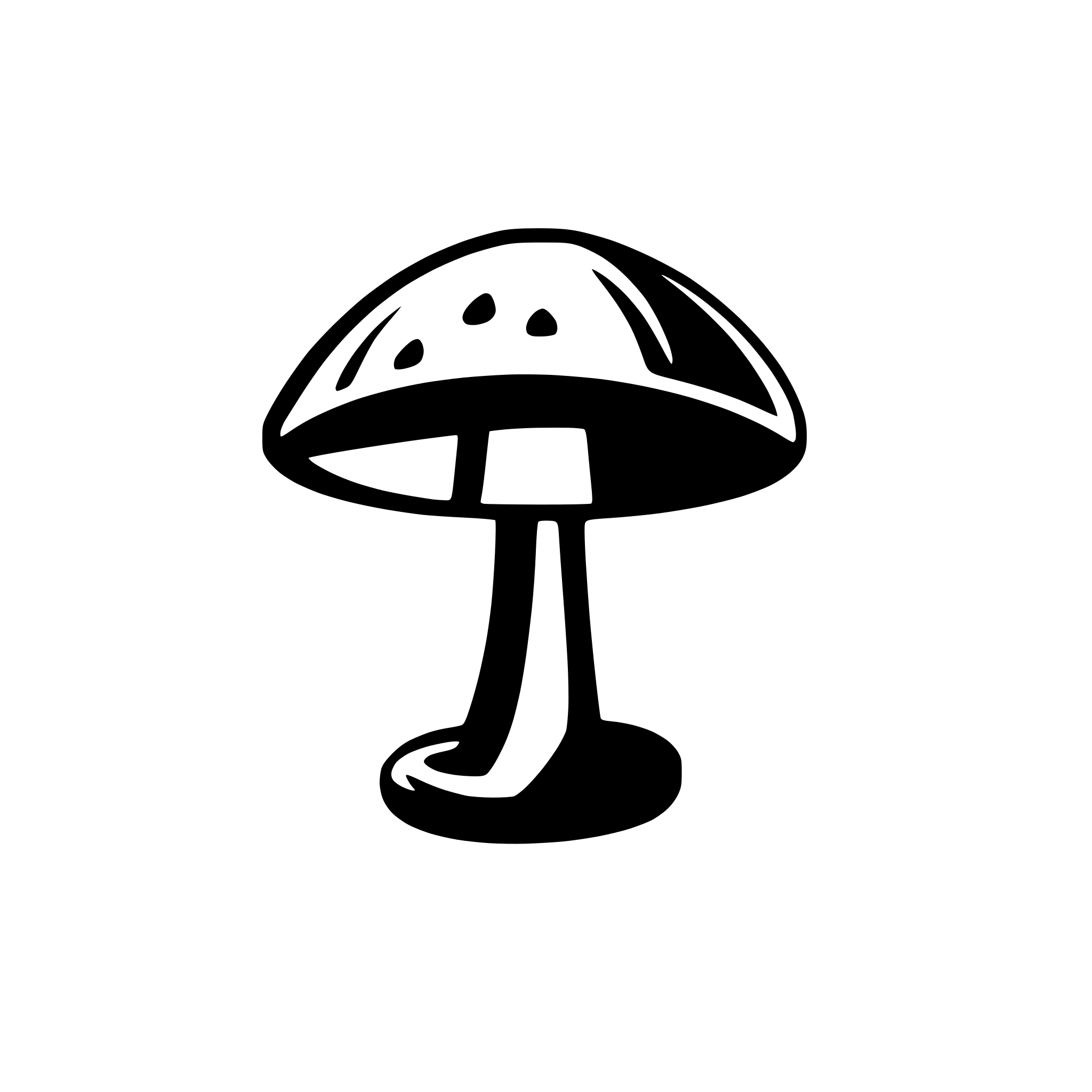 AI-generated SVG of 'mushroom telekom'