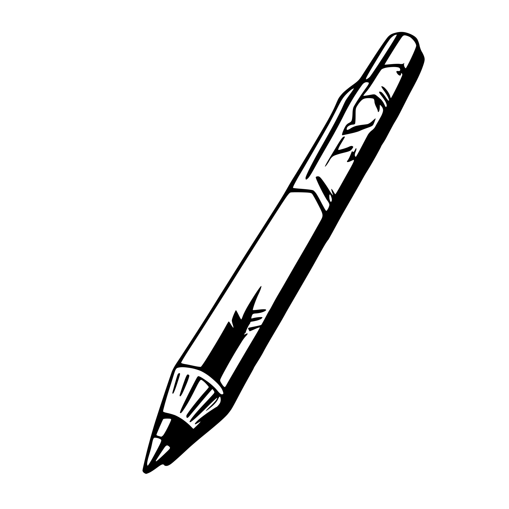 AI-generated SVG of a Mechanical Pencil - Classic click-action mechanical pencil.
