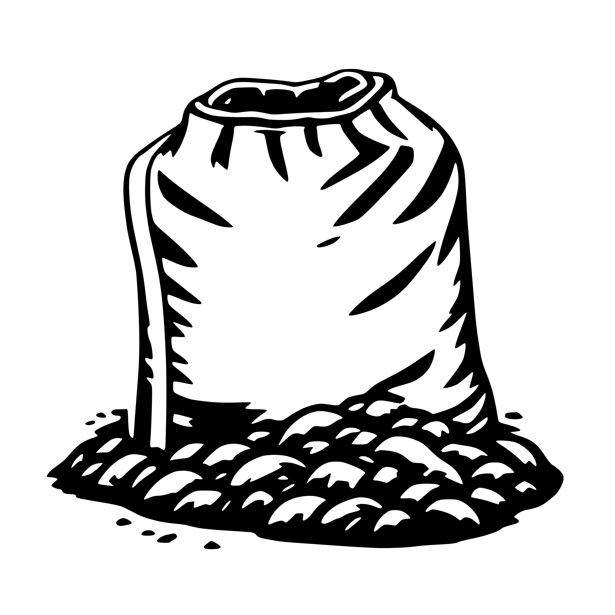 AI-generated SVG of 'manure sack'