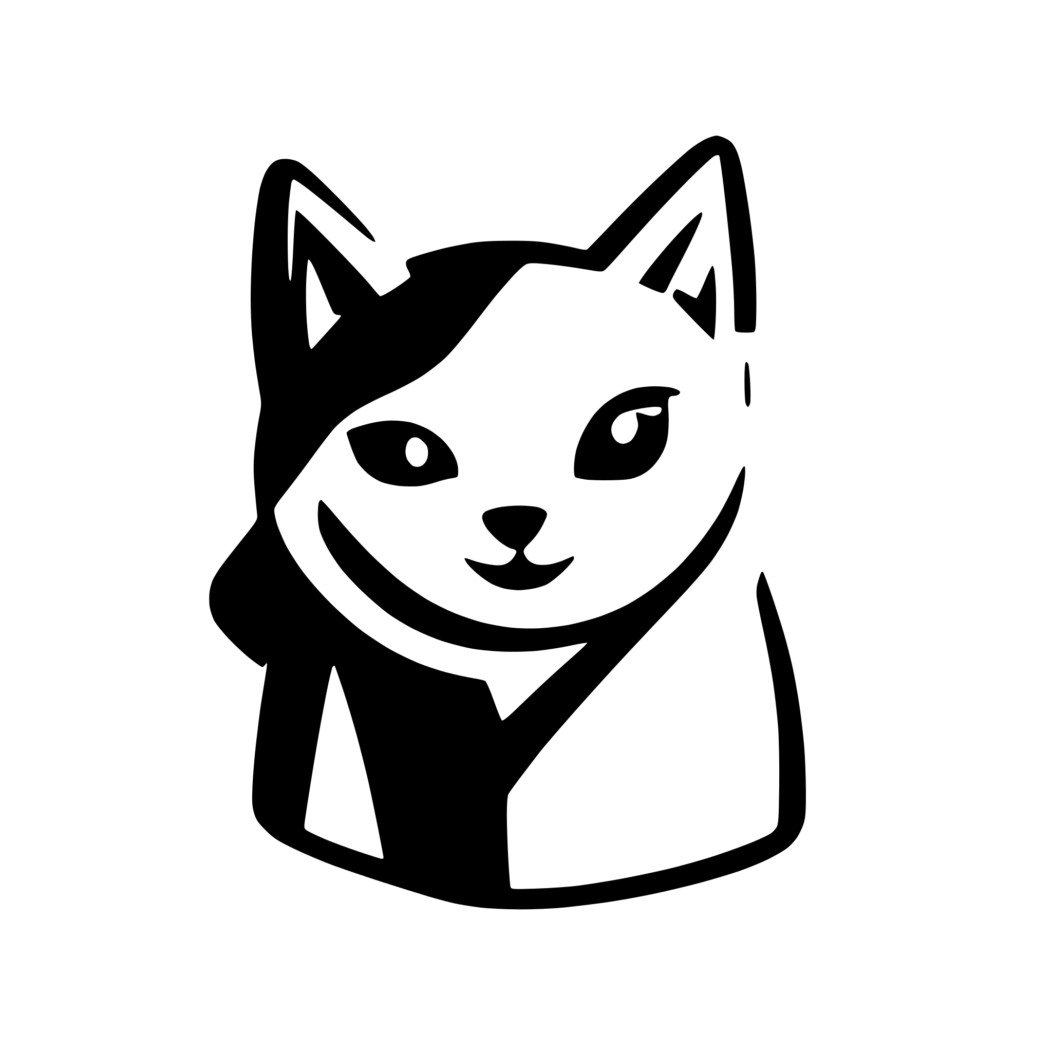 AI-generated SVG of 'cat'
