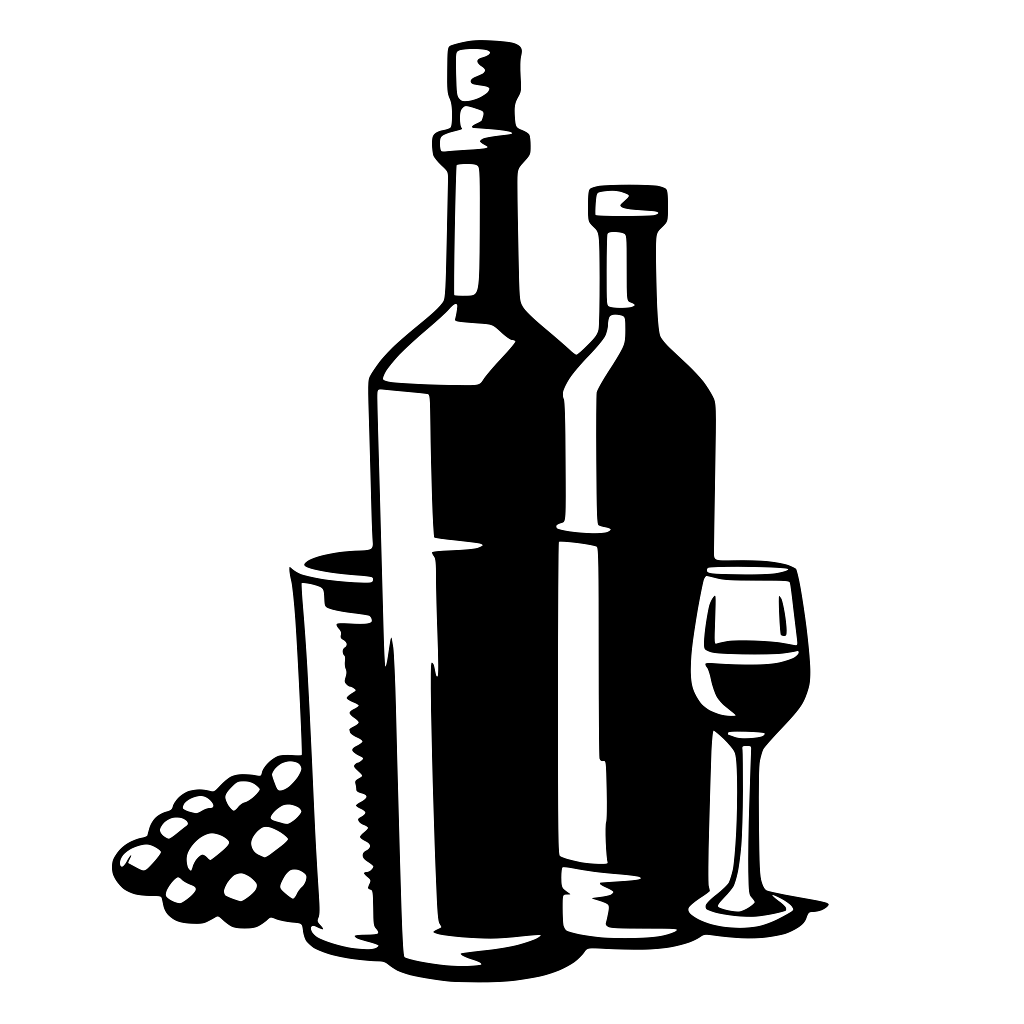 AI-generated SVG of a wine bottle