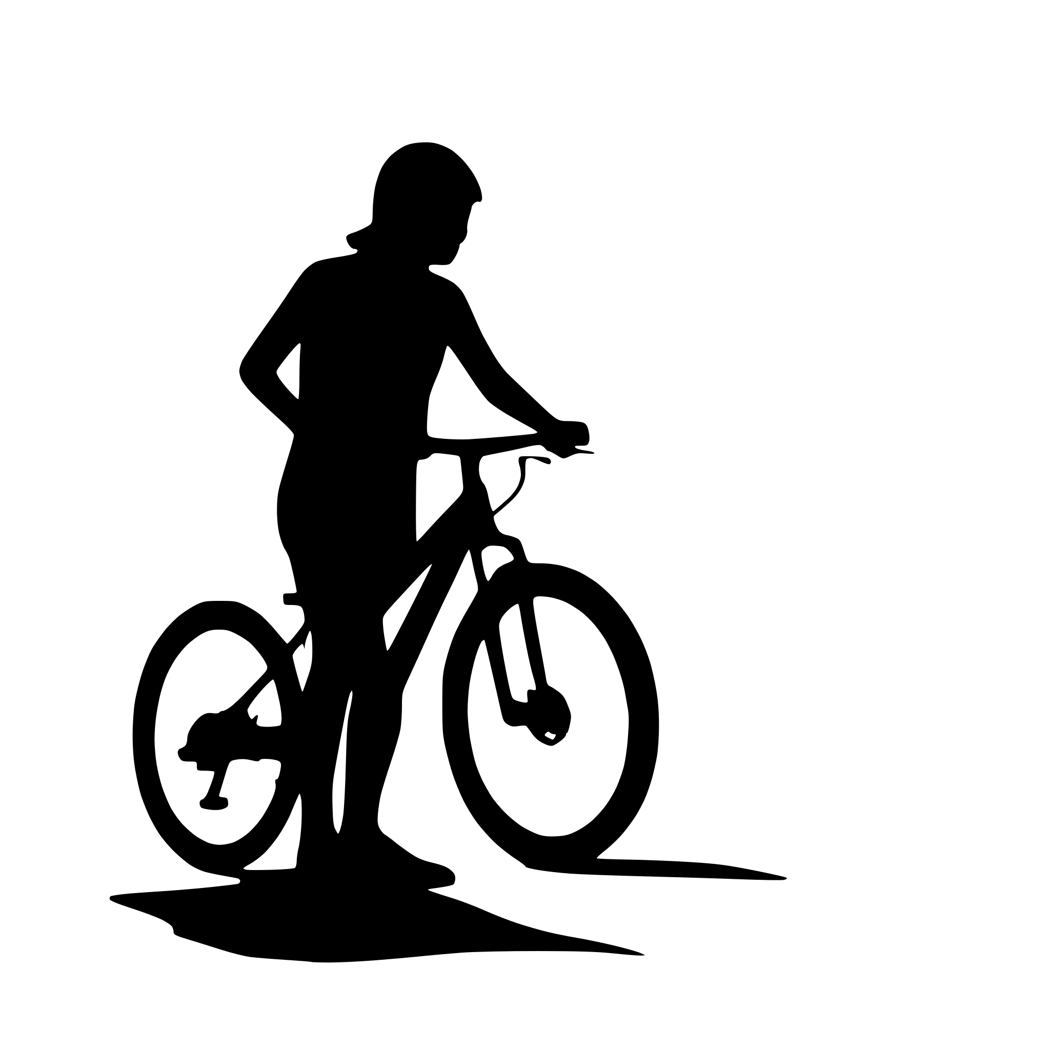 AI-generated SVG of 'mountainbike alone distortion'