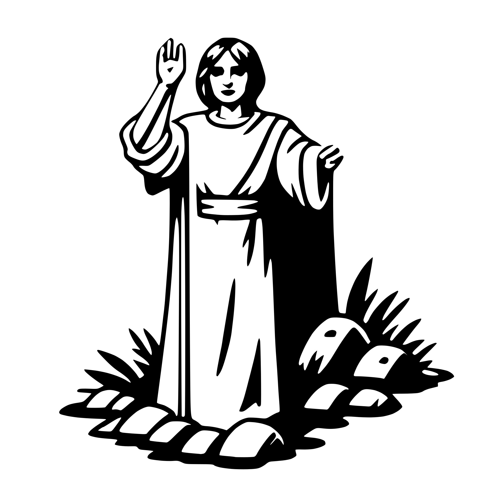 AI-generated SVG of 'resurrection'