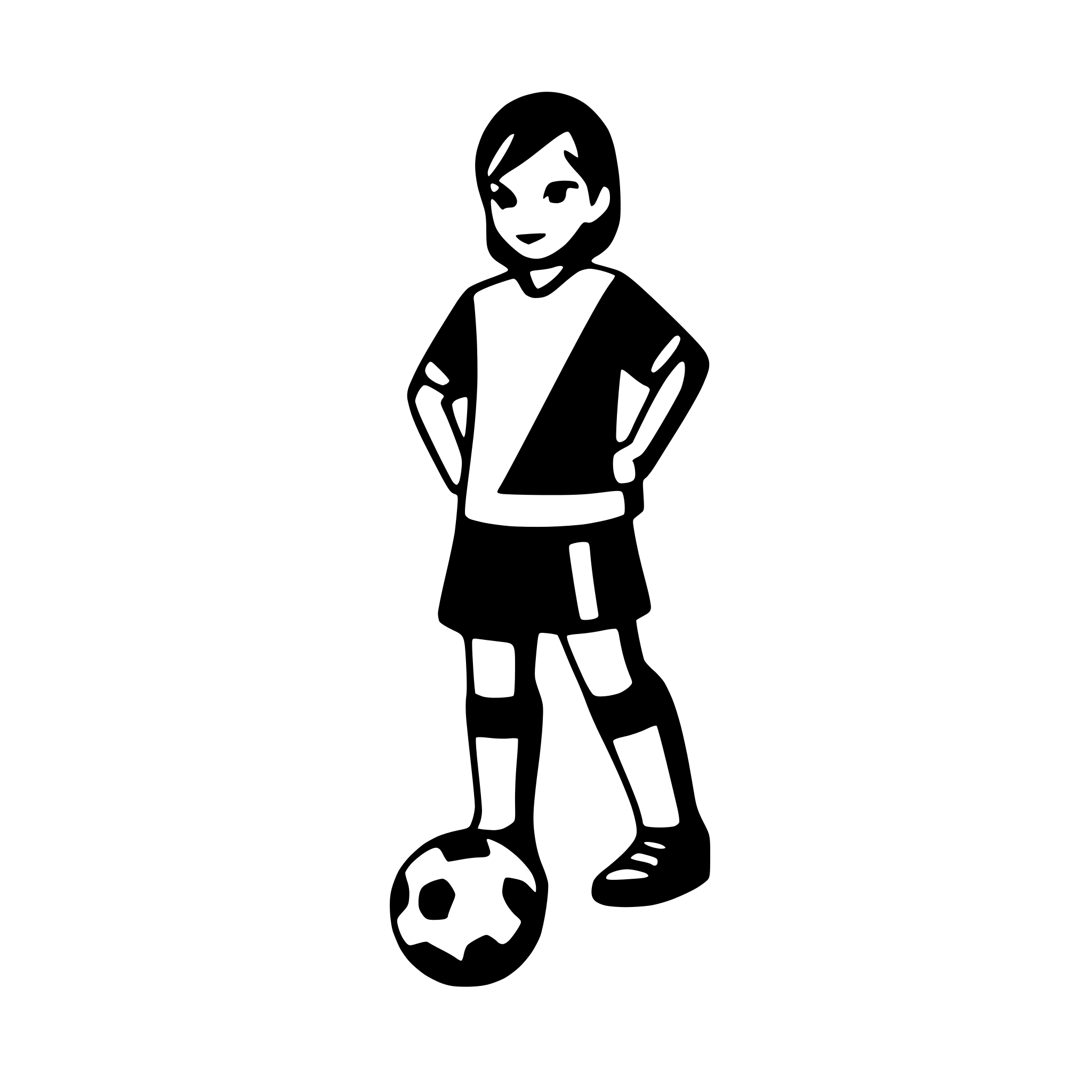 AI-generated SVG of a soccer player