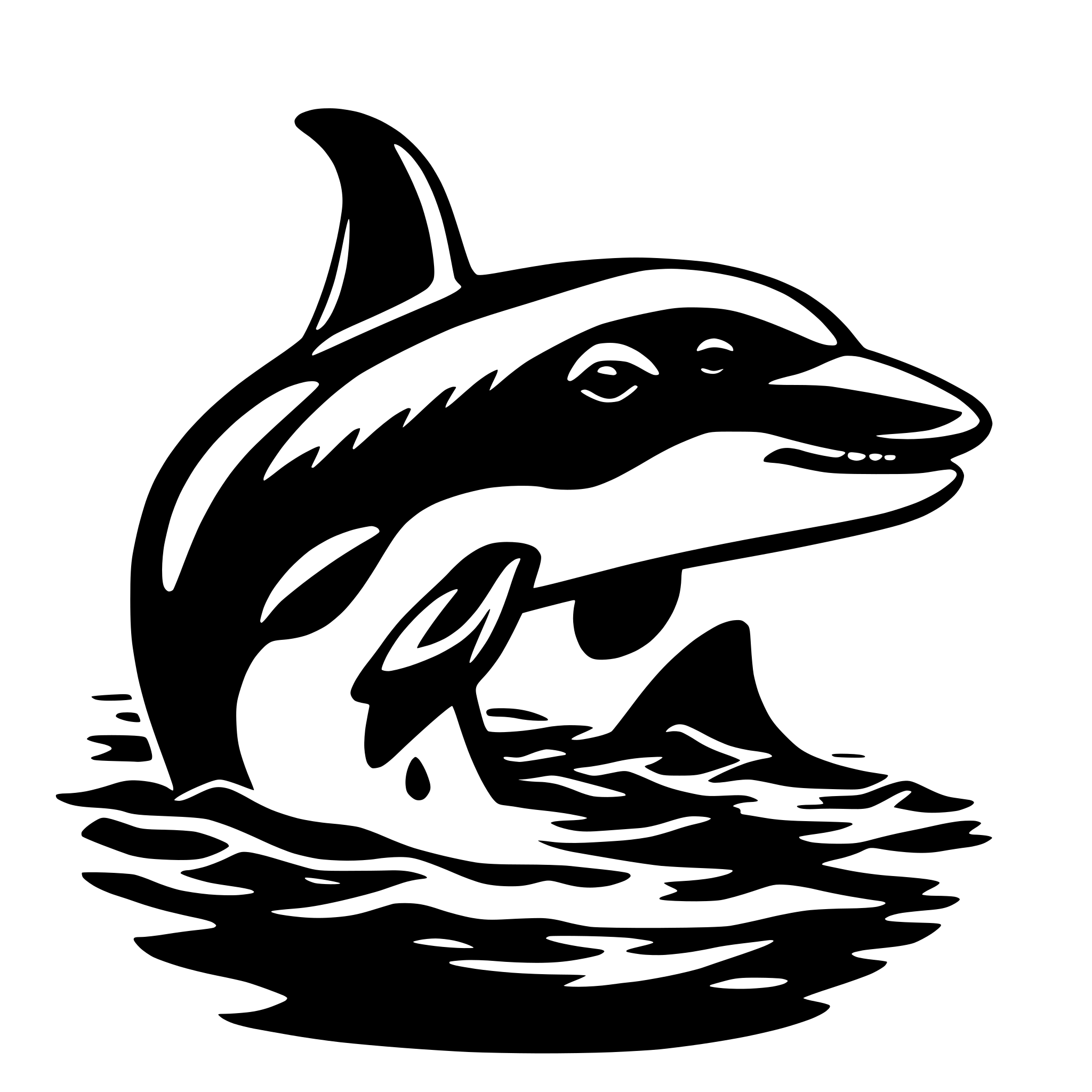 AI-generated SVG of 'Orca native'