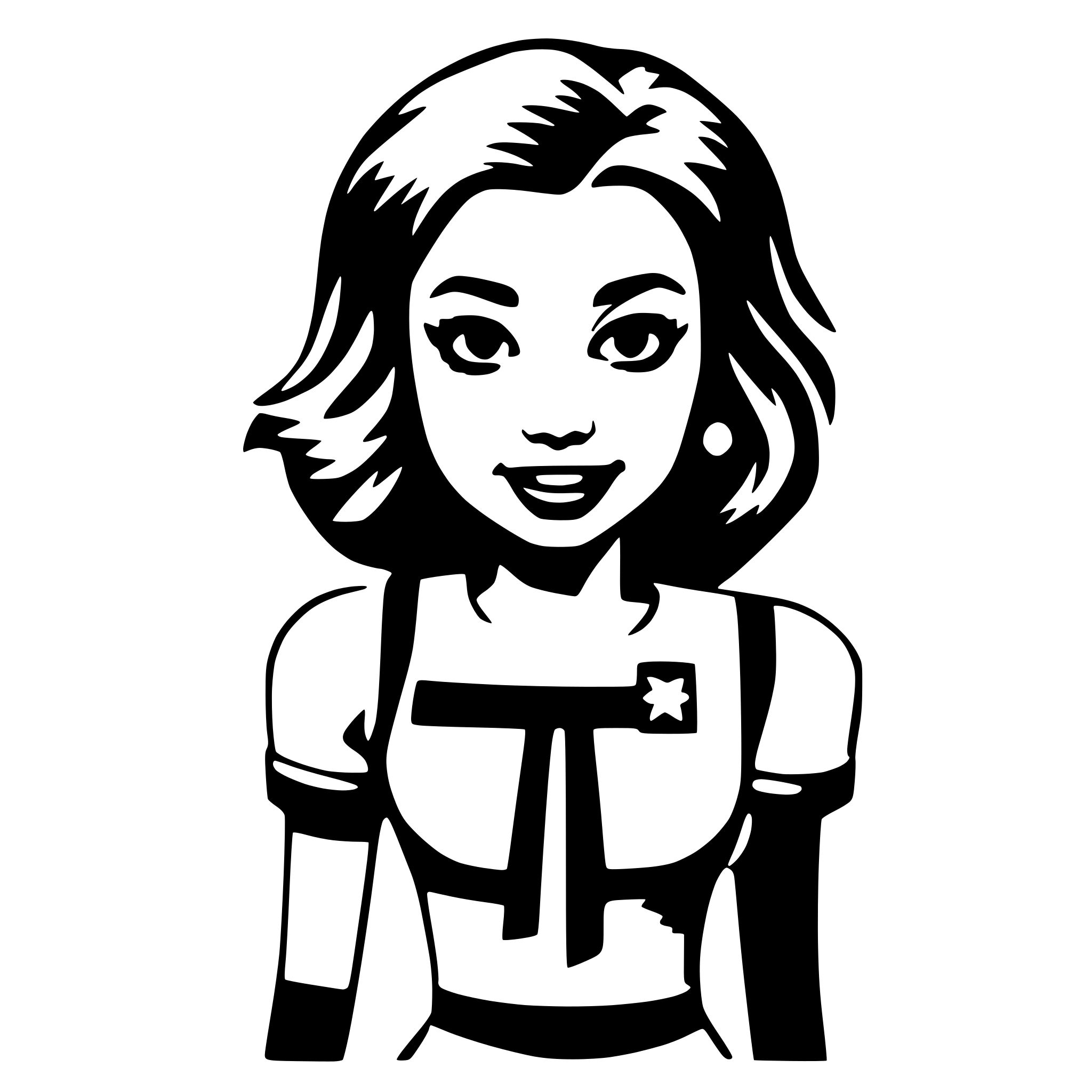 AI-generated SVG of a cheerleader