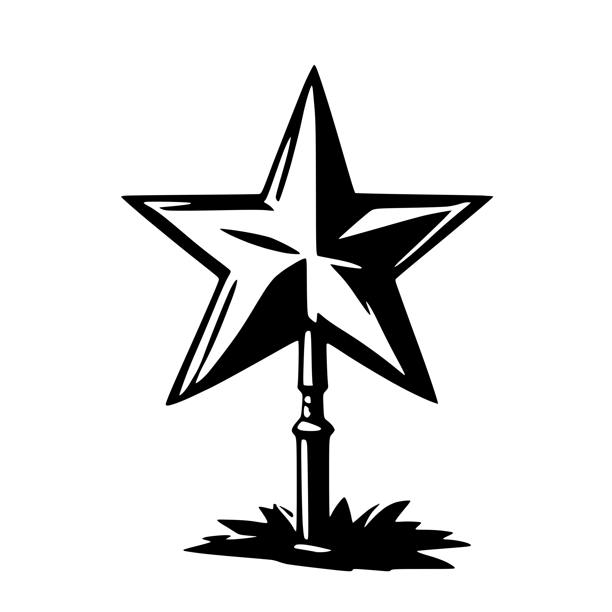 AI-generated SVG of a a shining star