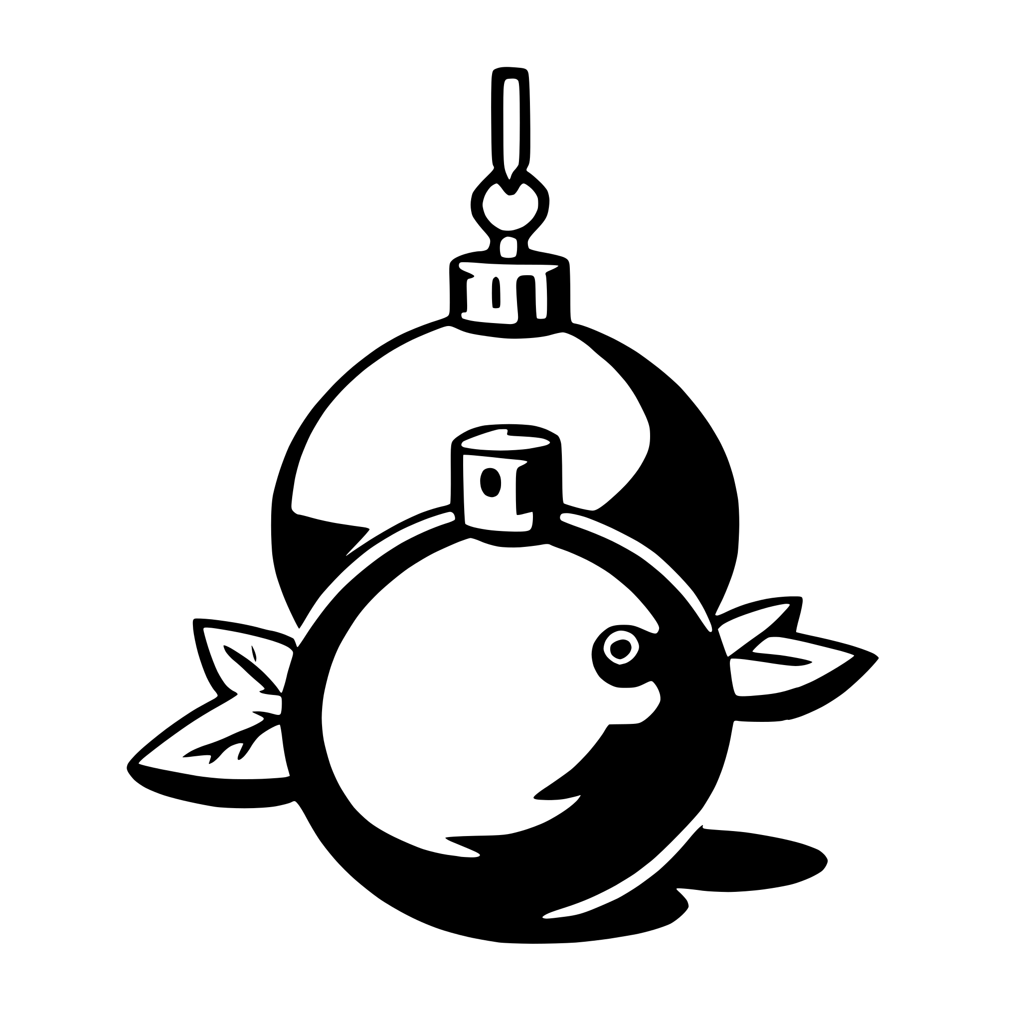 AI-generated SVG of a christmas ornaments