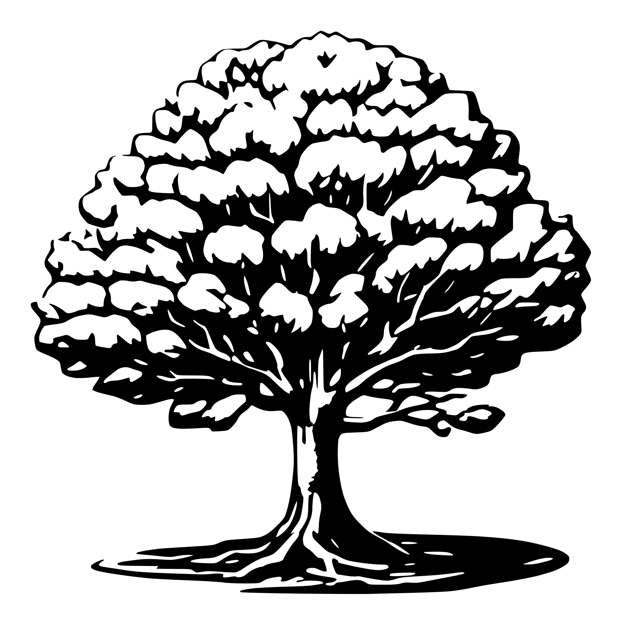 AI-generated SVG of a tree