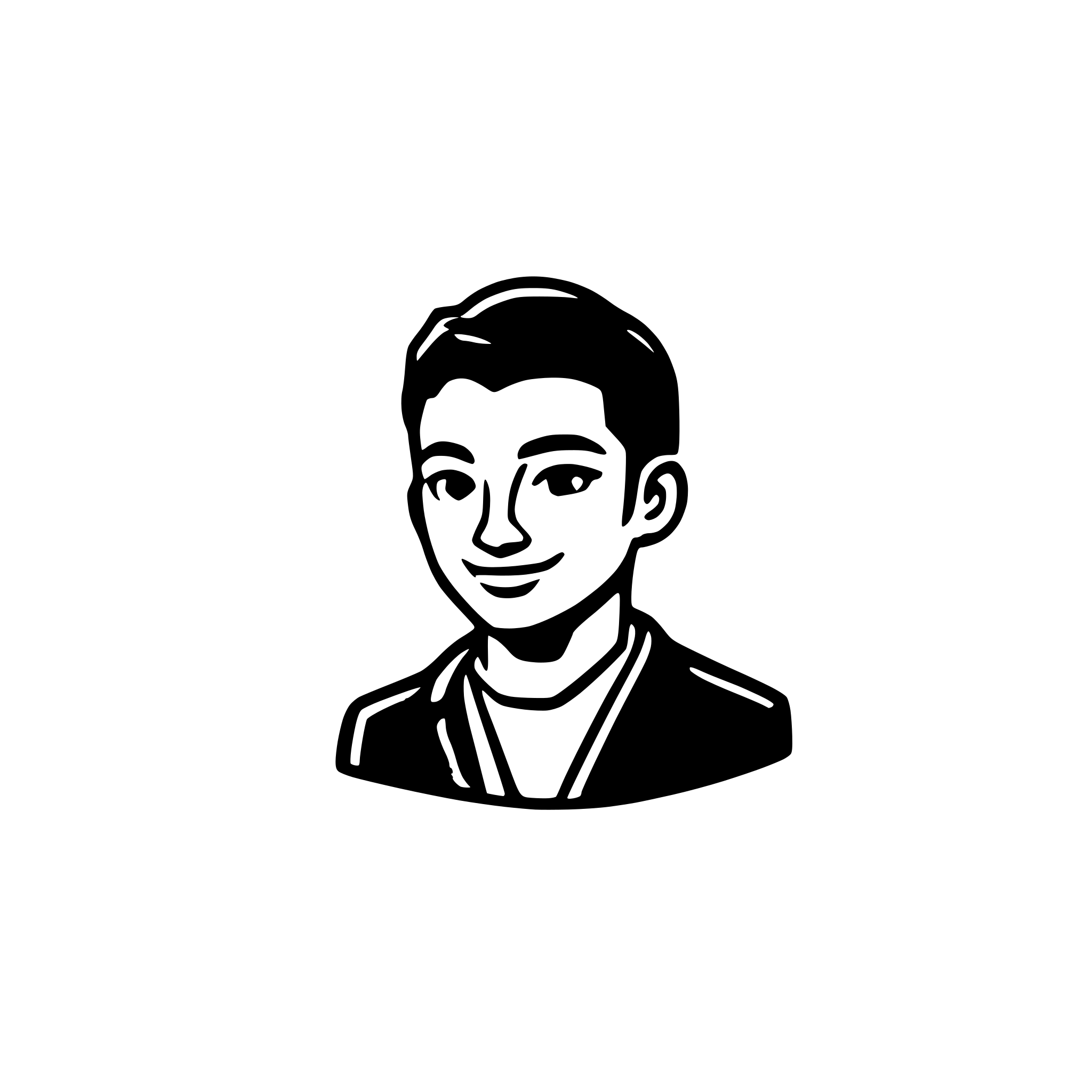 AI-generated SVG of a a logo that name  is "Reza Azimi" and blue theme