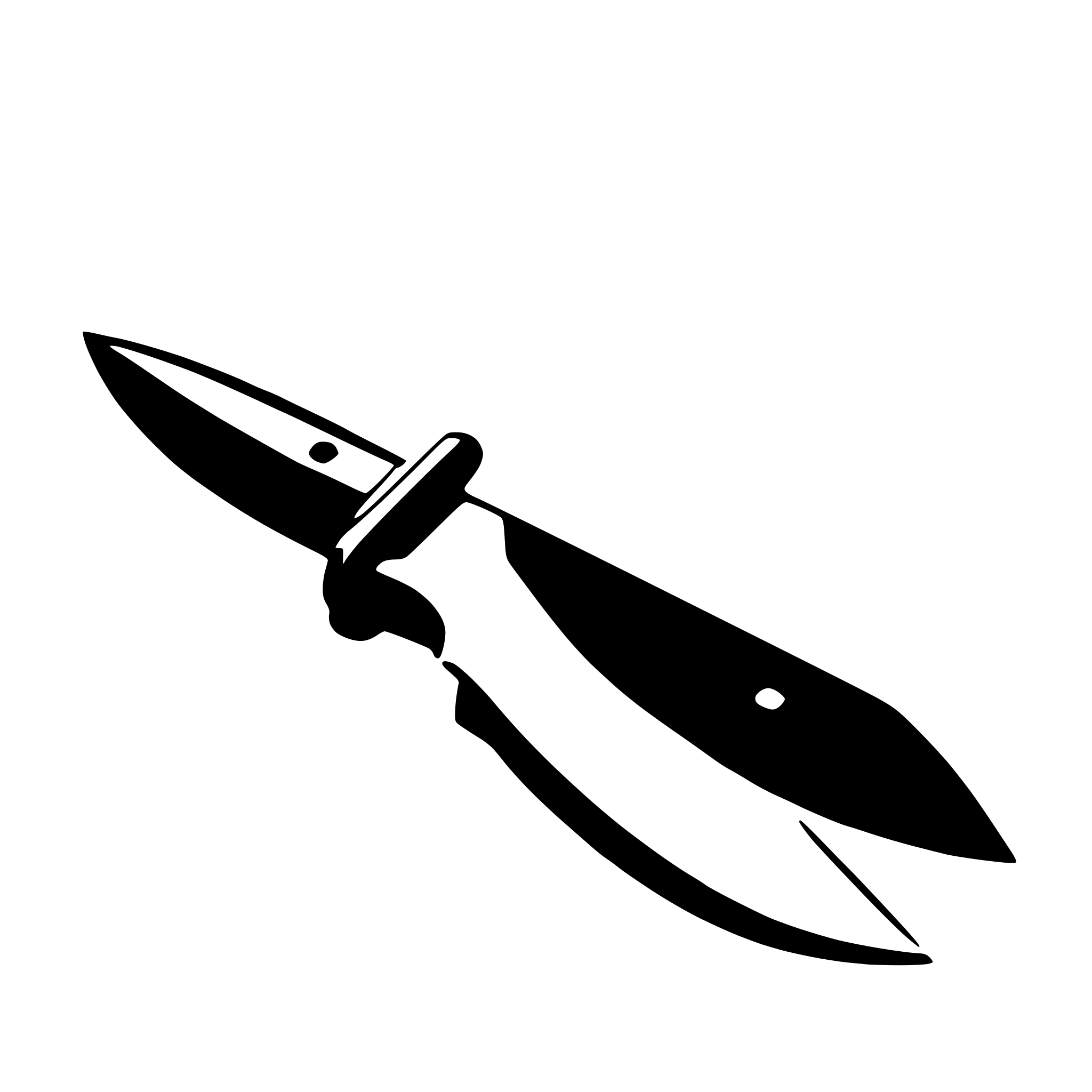 AI-generated SVG of 'simple drawing of a knife'