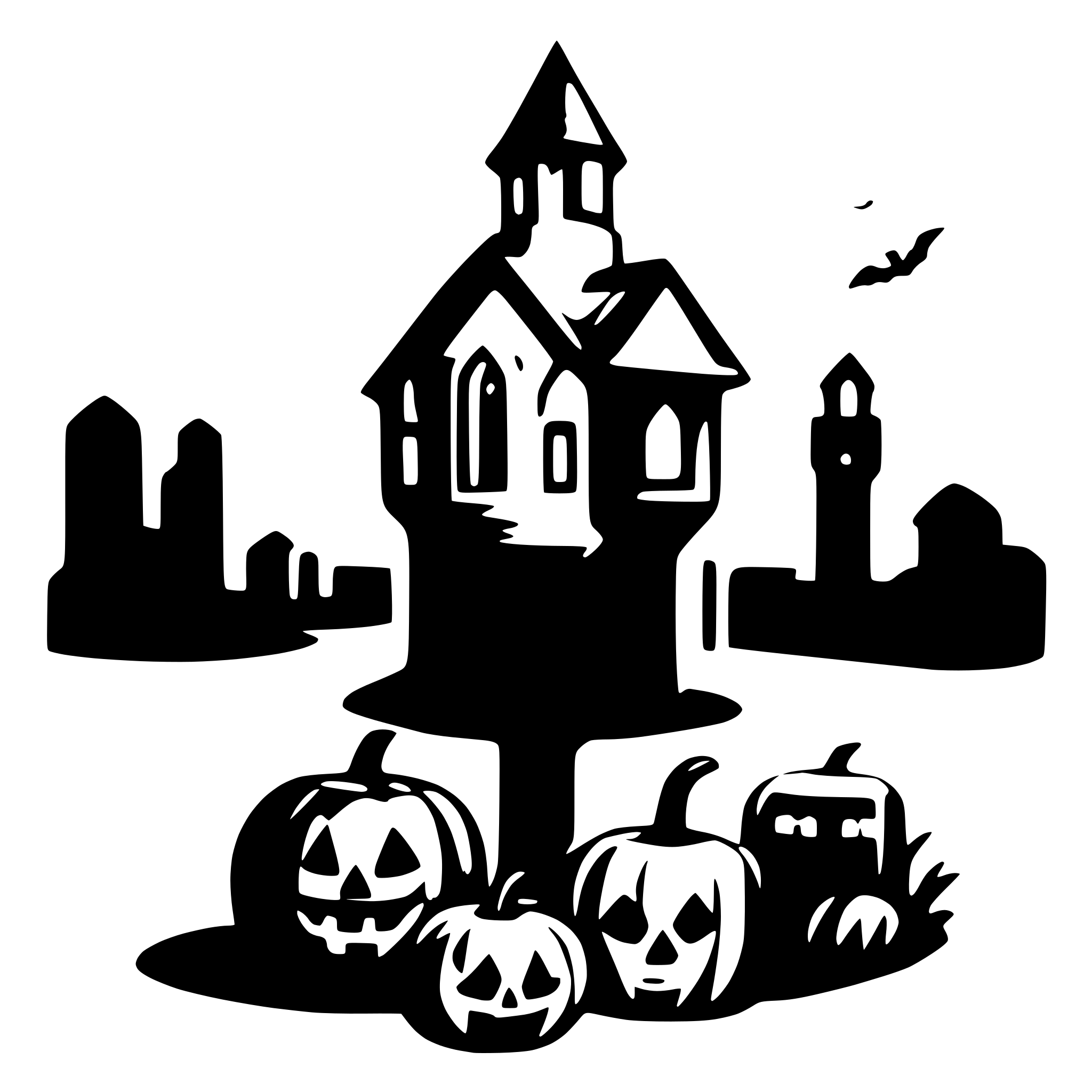 AI-generated SVG of a halloween