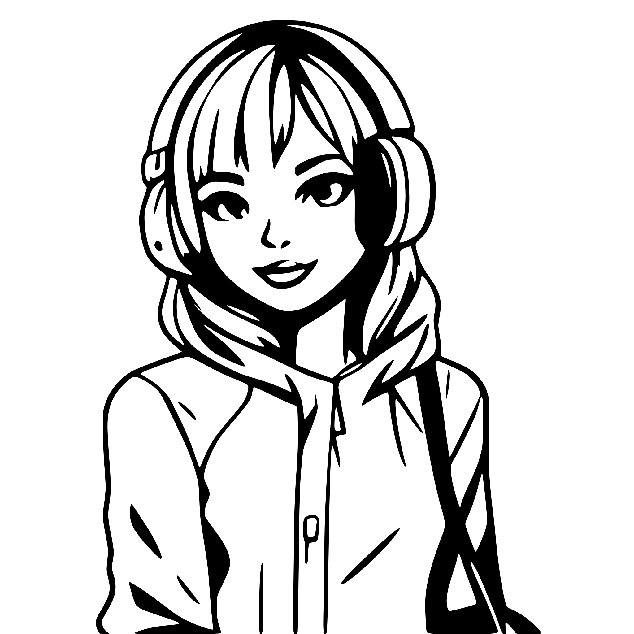 AI-generated SVG of a headphone