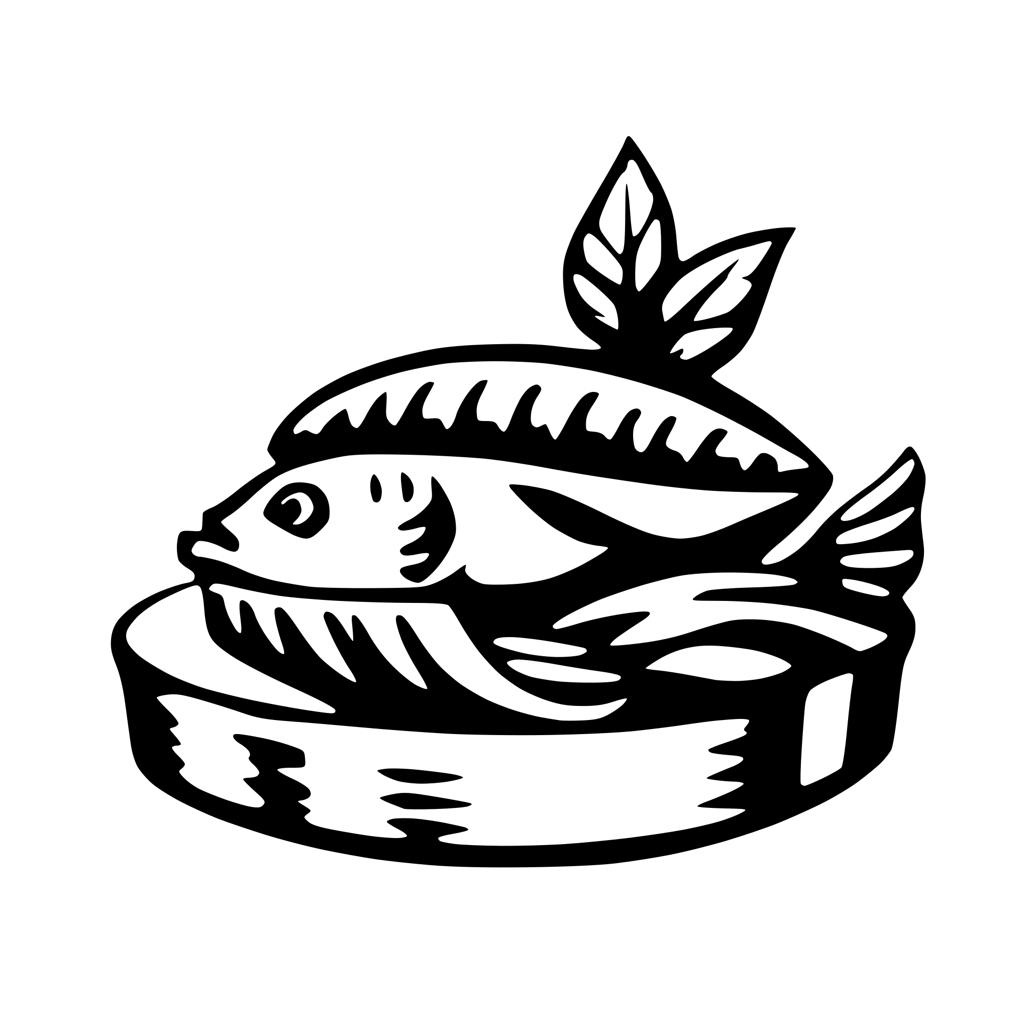 AI-generated SVG of a gourmet seafood products