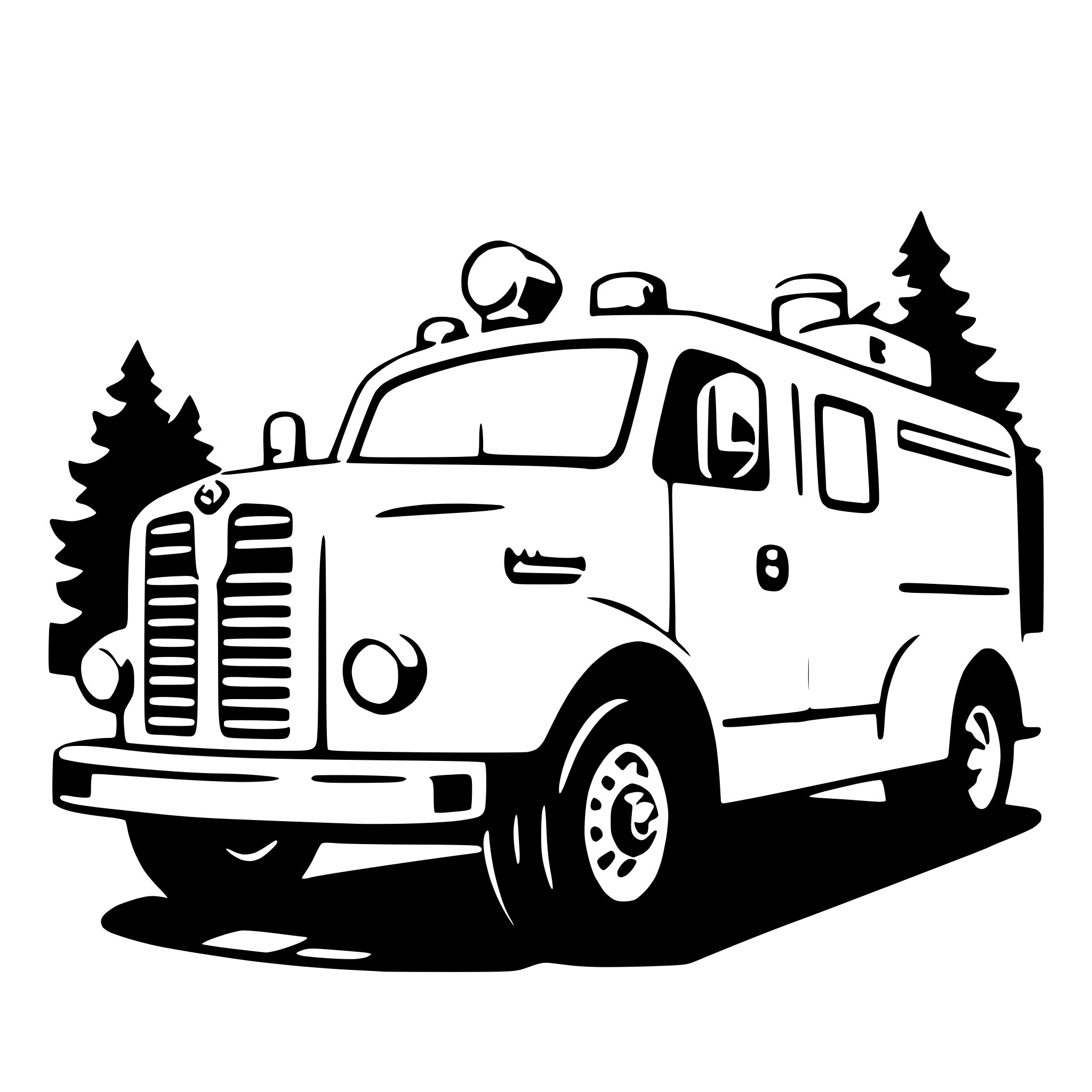 AI-generated SVG of a fire truck