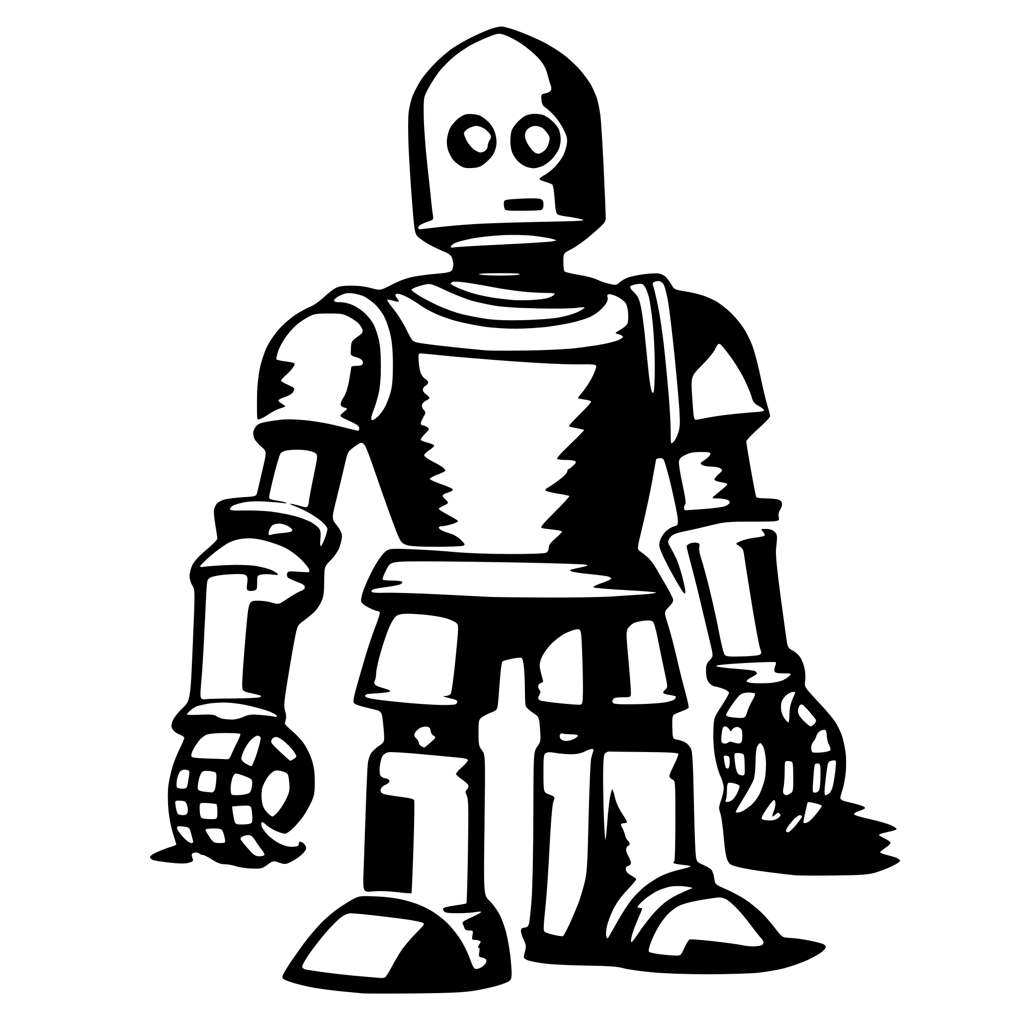AI-generated SVG of a knight robot