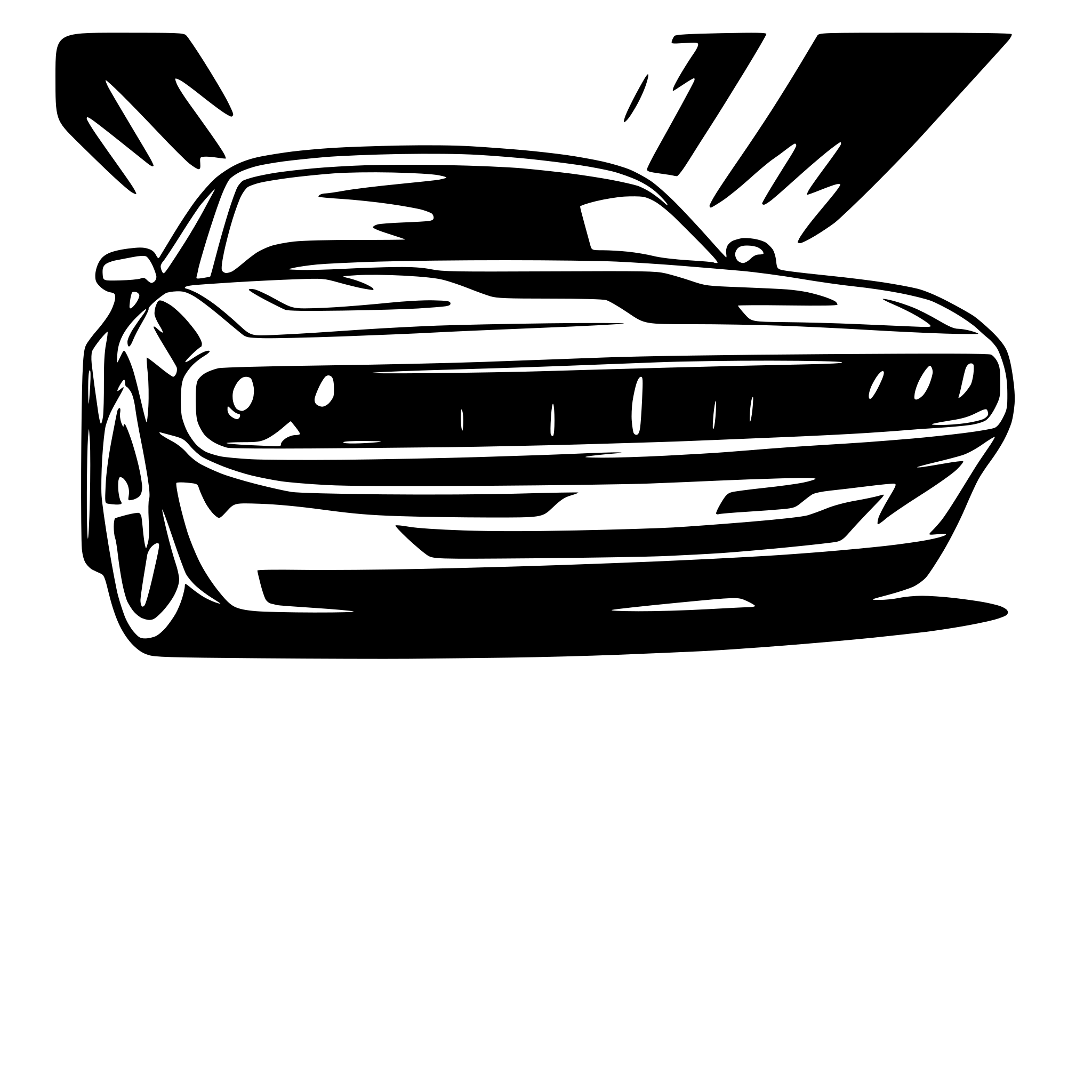 AI-generated SVG of a 2009 dodge challenger rt in graphic t-shirt design