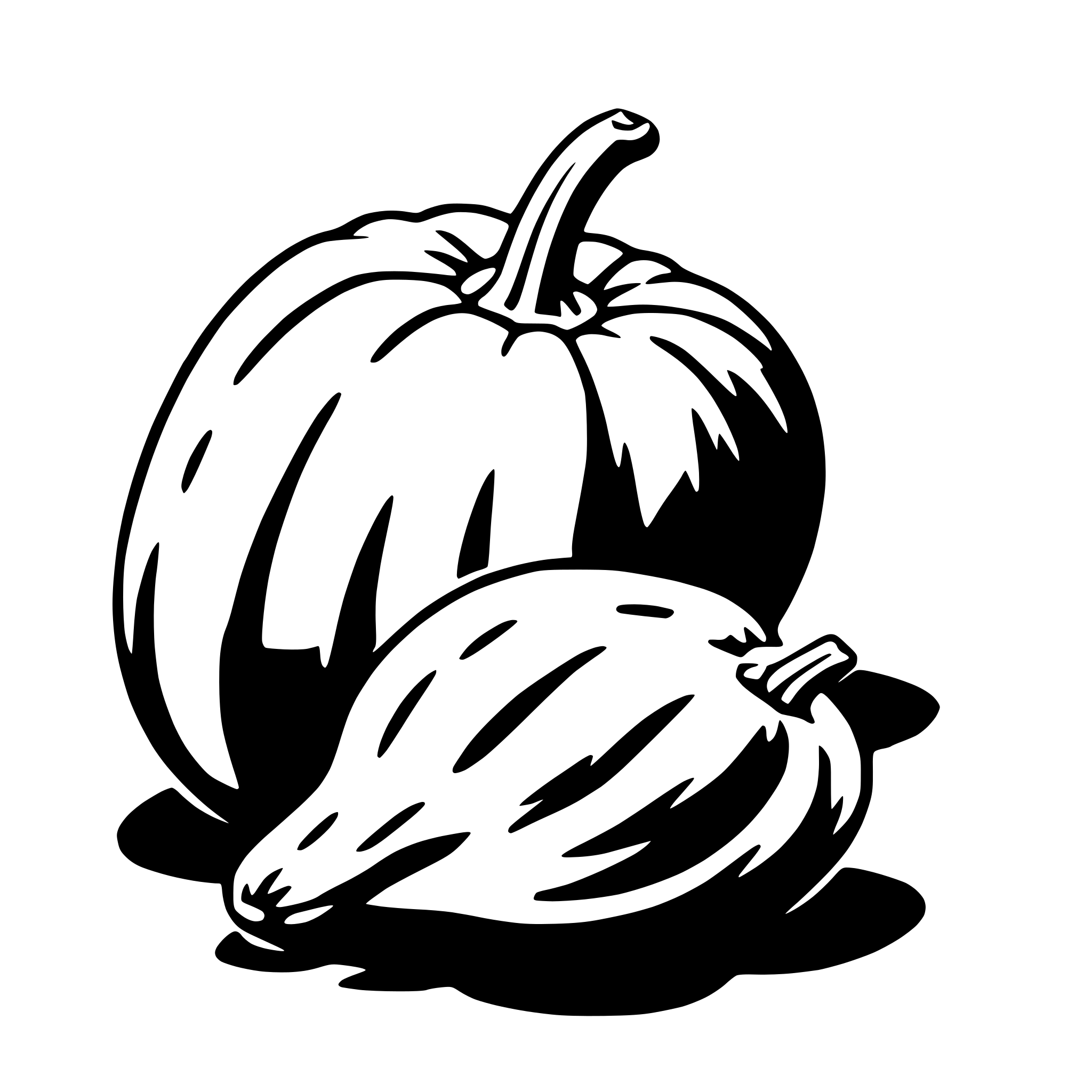 AI-generated SVG of 'squash'