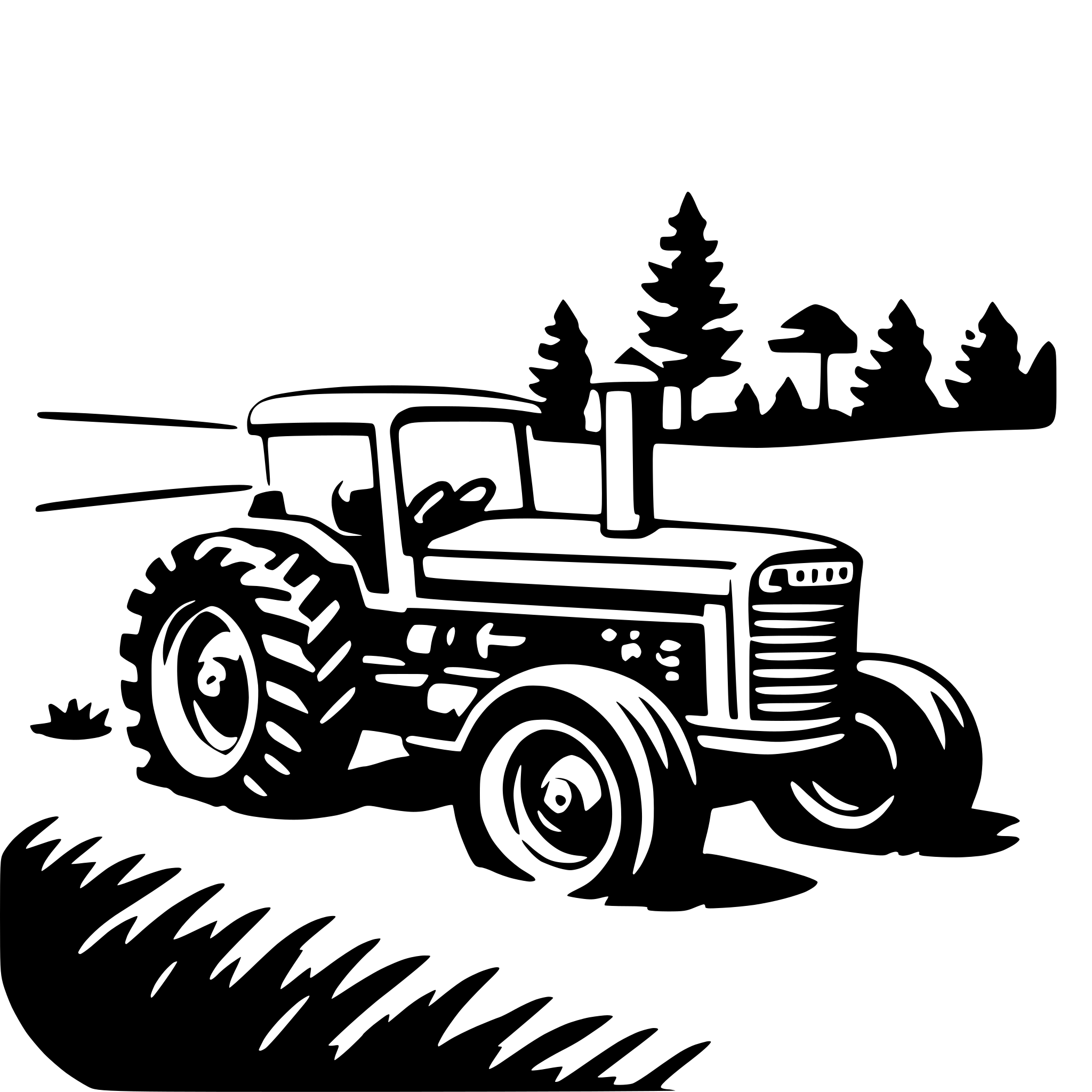 AI-generated SVG of a tractor in field
