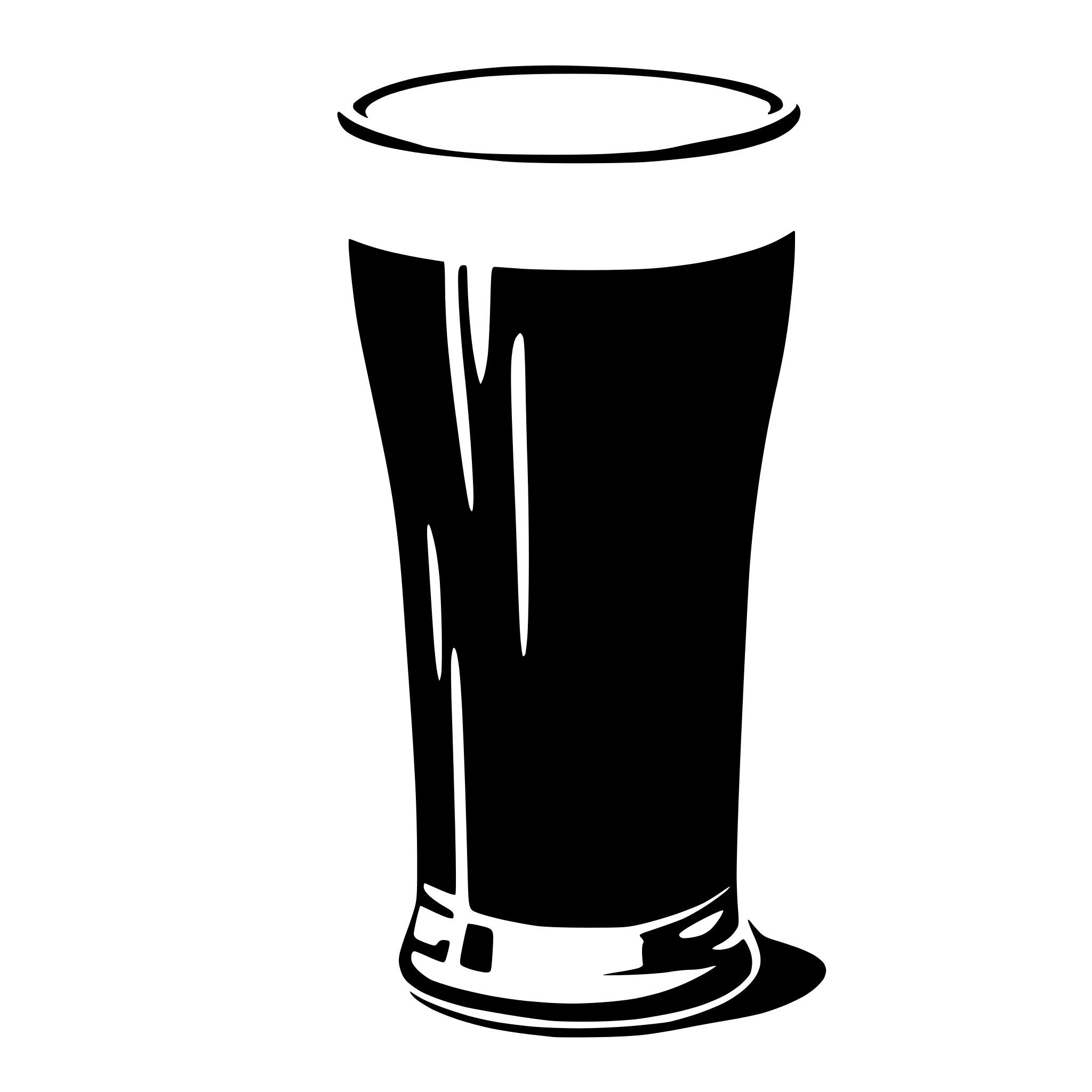 AI-generated SVG of a a pint of guinness in a retro 1950s style