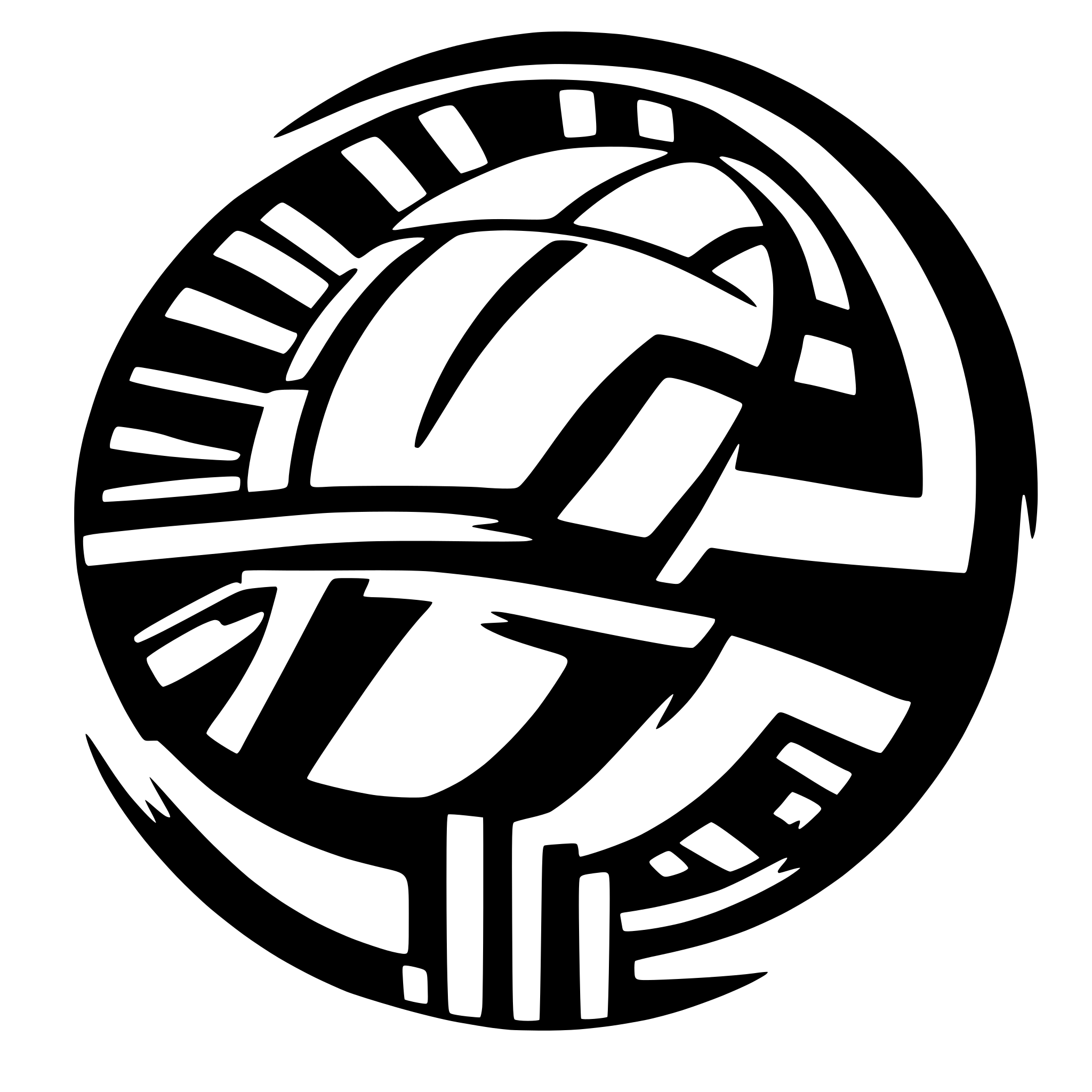 AI-generated SVG of 'volleyball surrounded by circles'