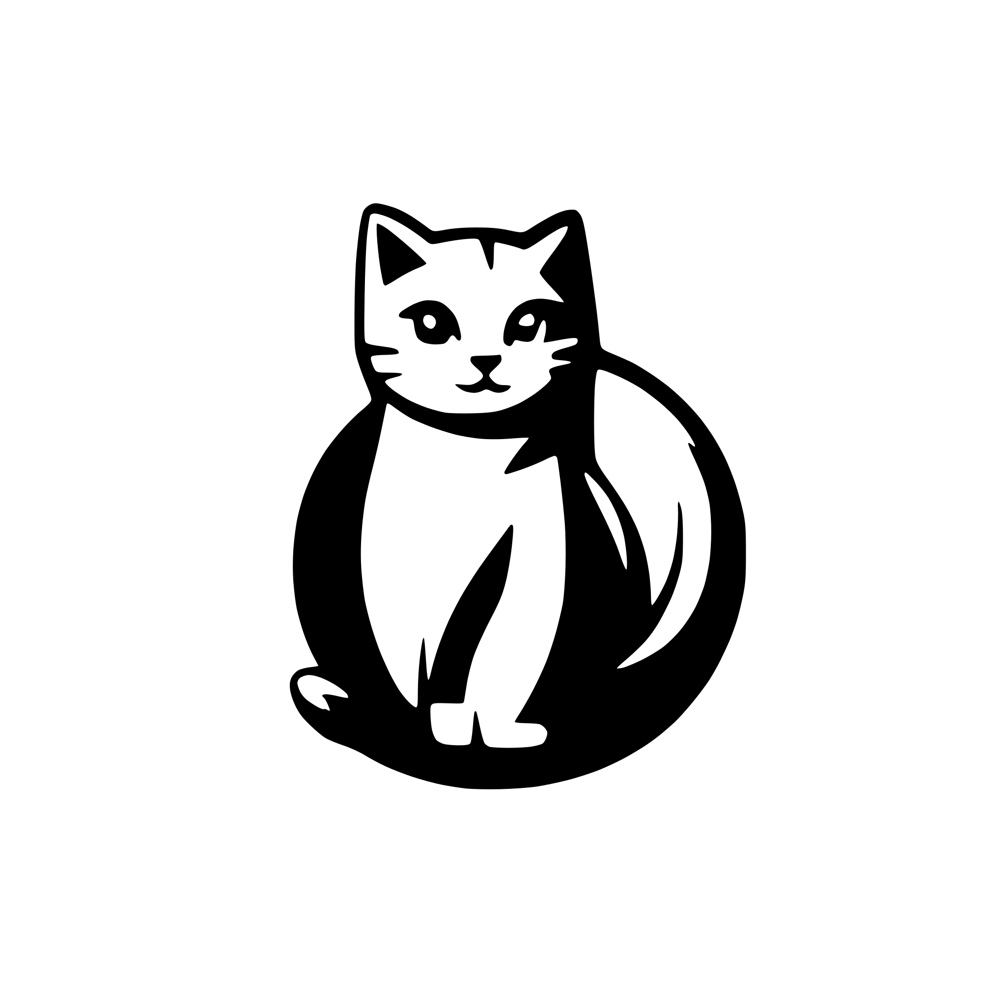 AI-generated SVG of a a cat