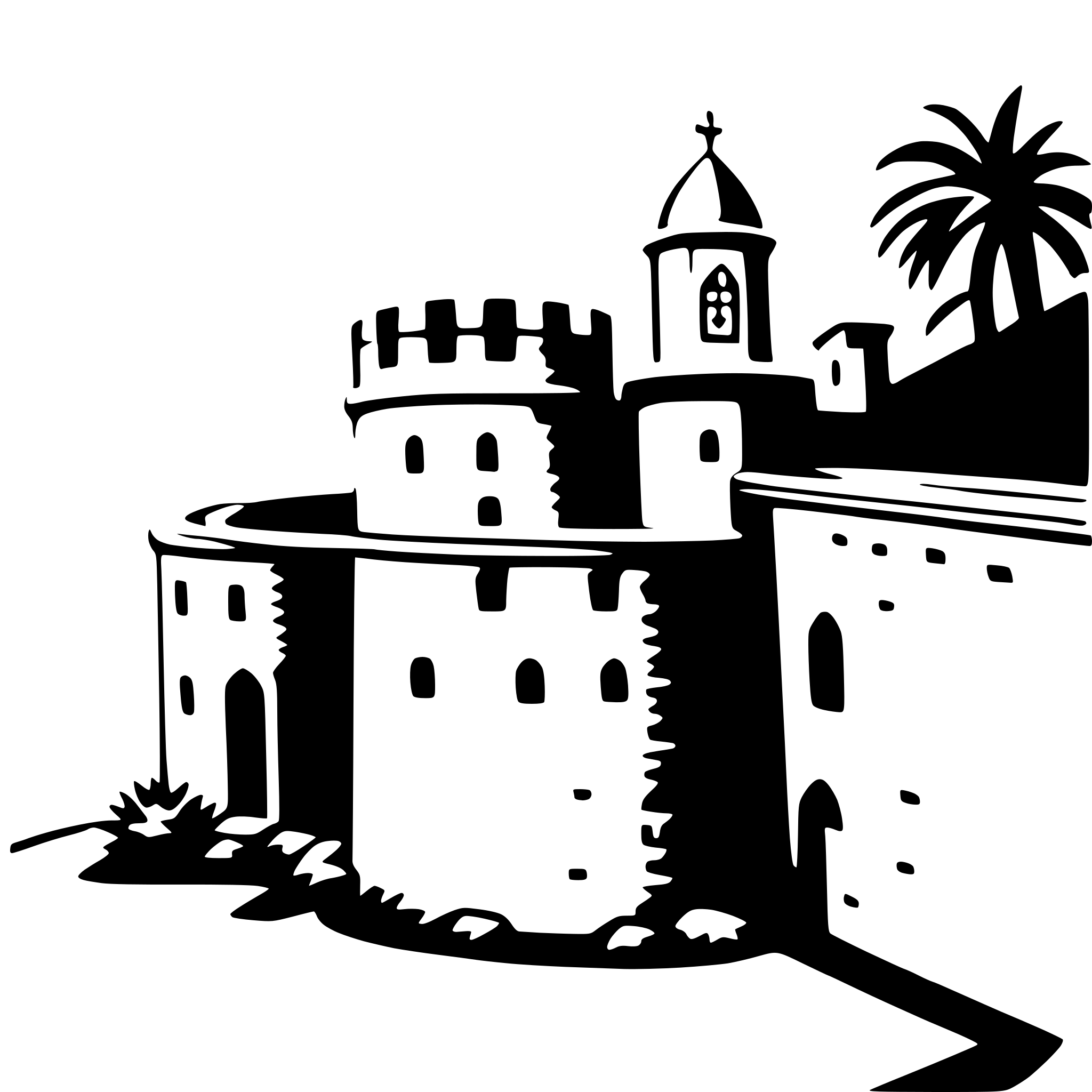 AI-generated SVG of a dubrovnik walls