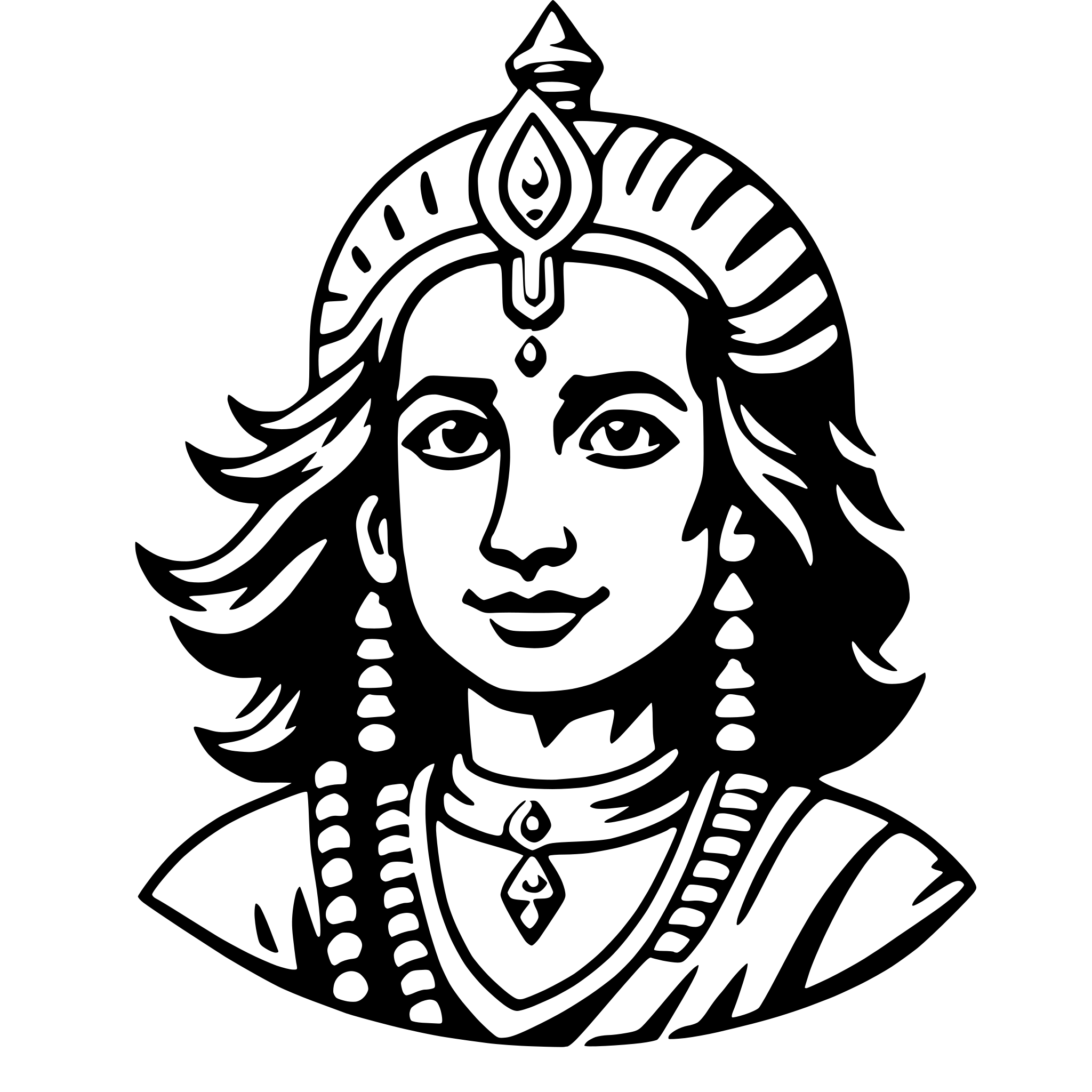 AI-generated SVG of a vishnu