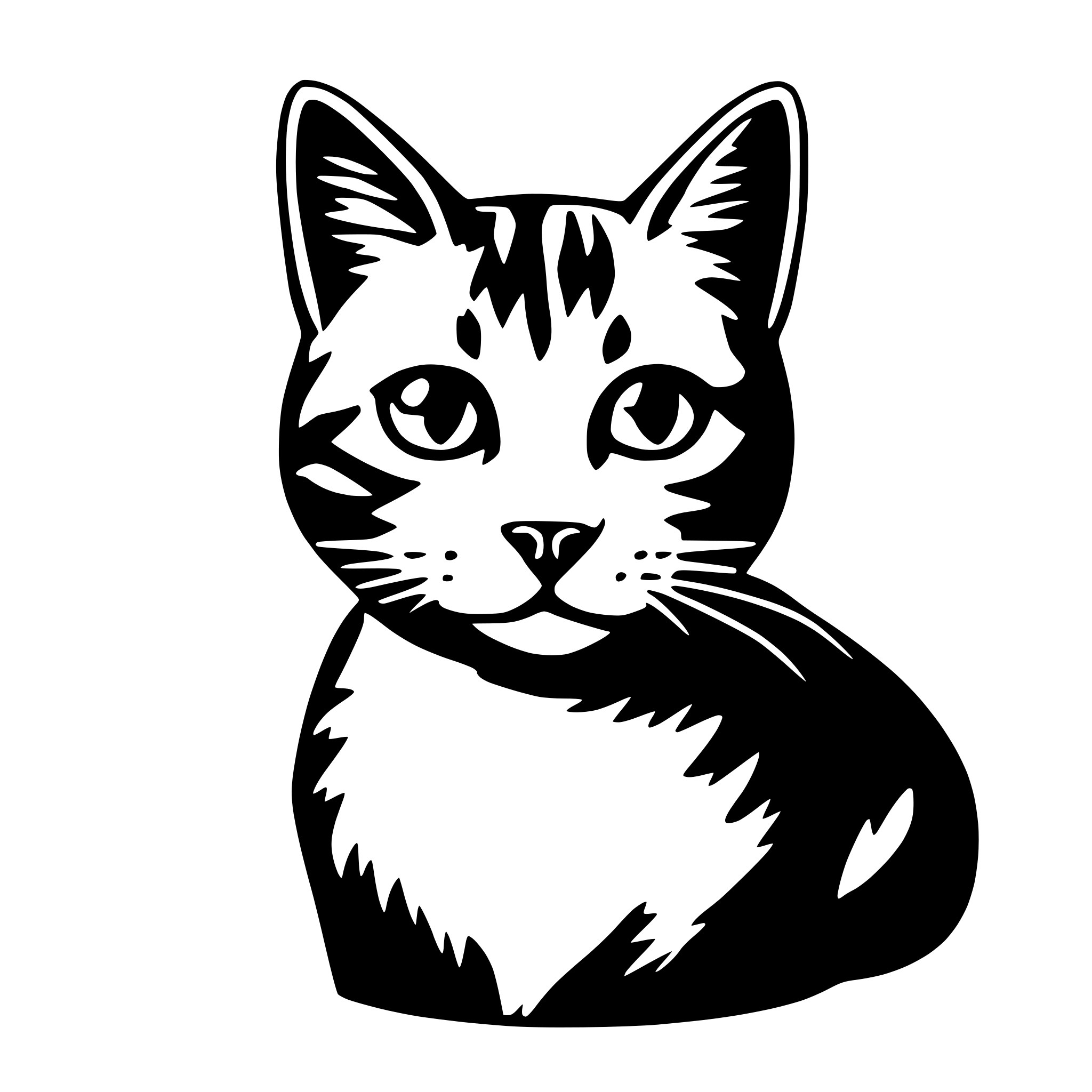 AI-generated SVG of a Cat
