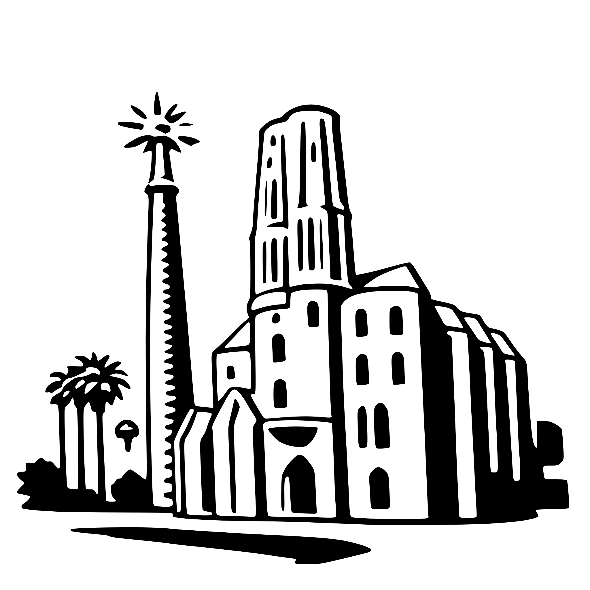 AI-generated SVG of a sagrada familia