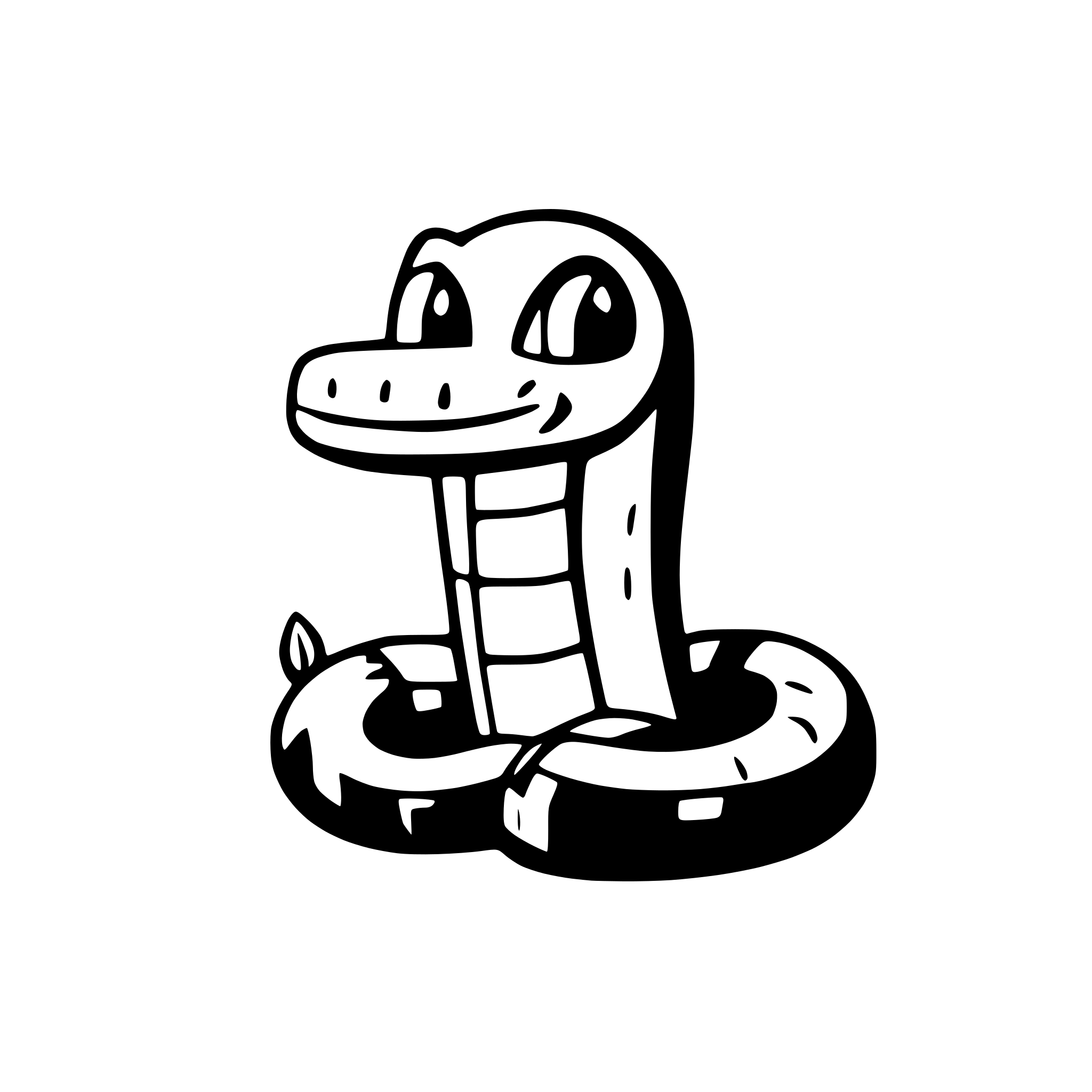 AI-generated SVG of a snake