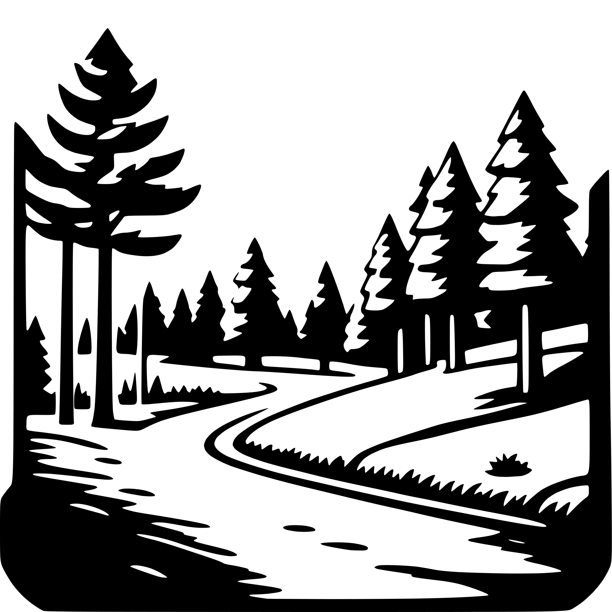 AI-generated SVG of 'wild forest'